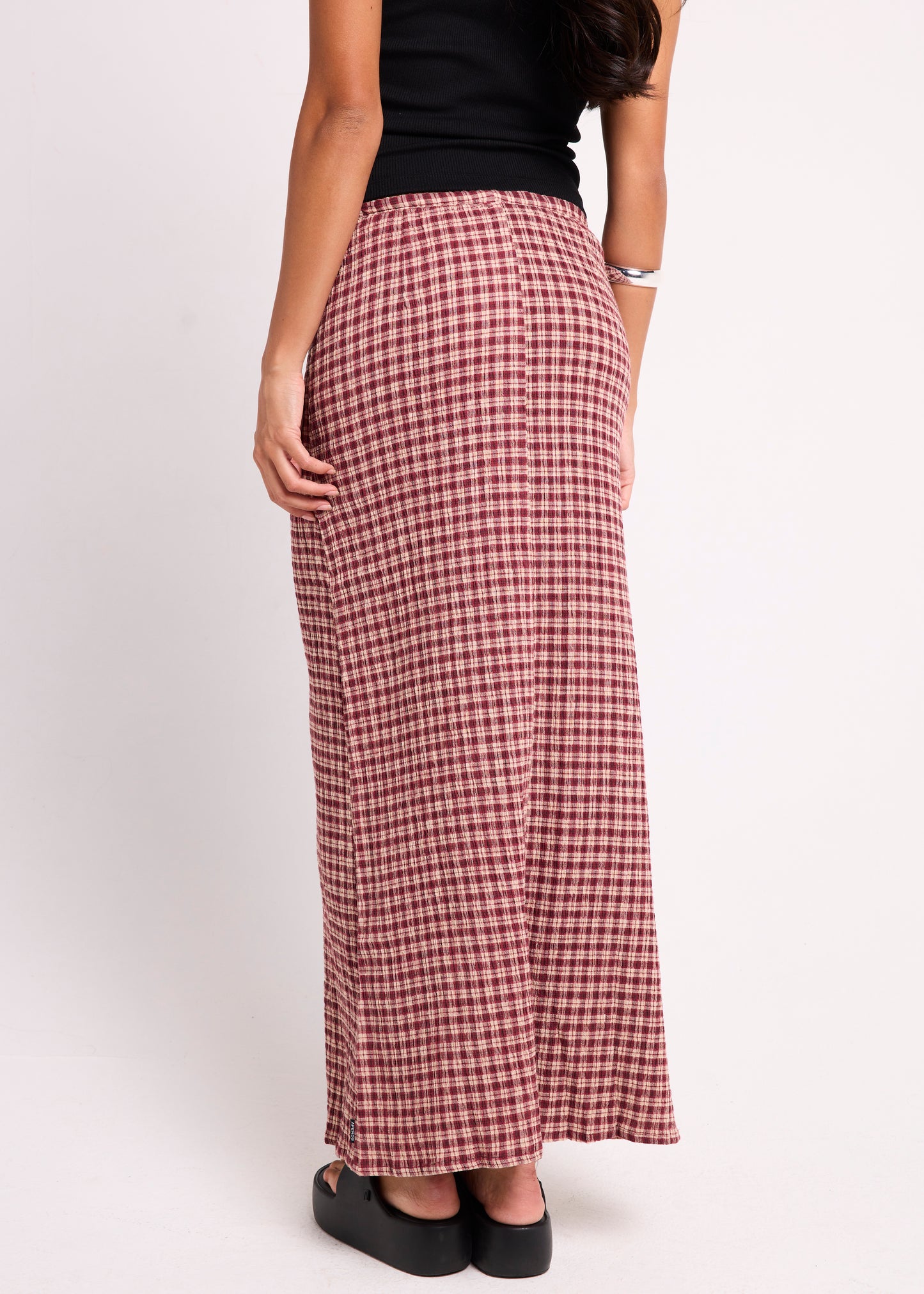 Capricorn Seersucker Maxi Skirt