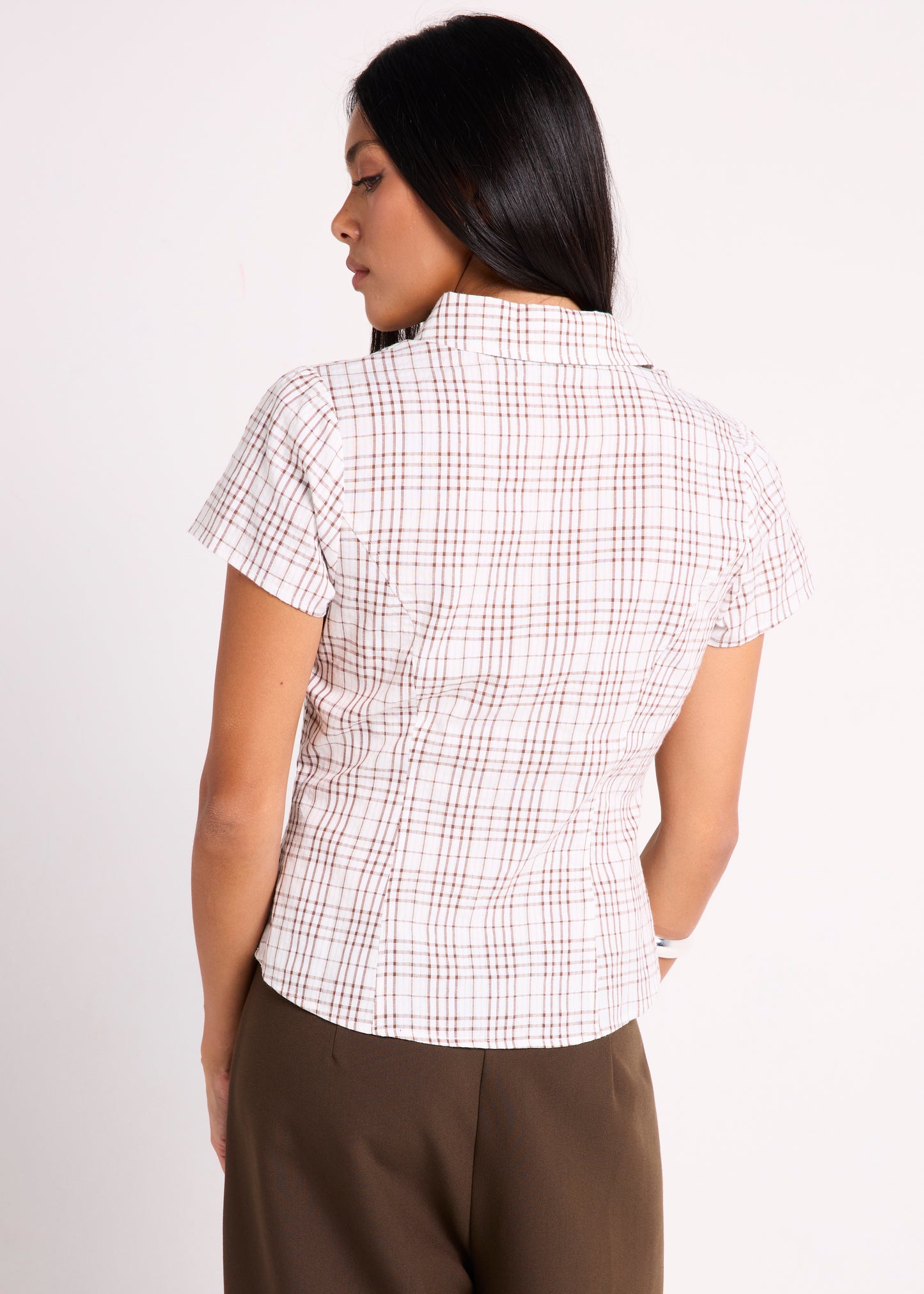 Devon Puckered Check Shirt