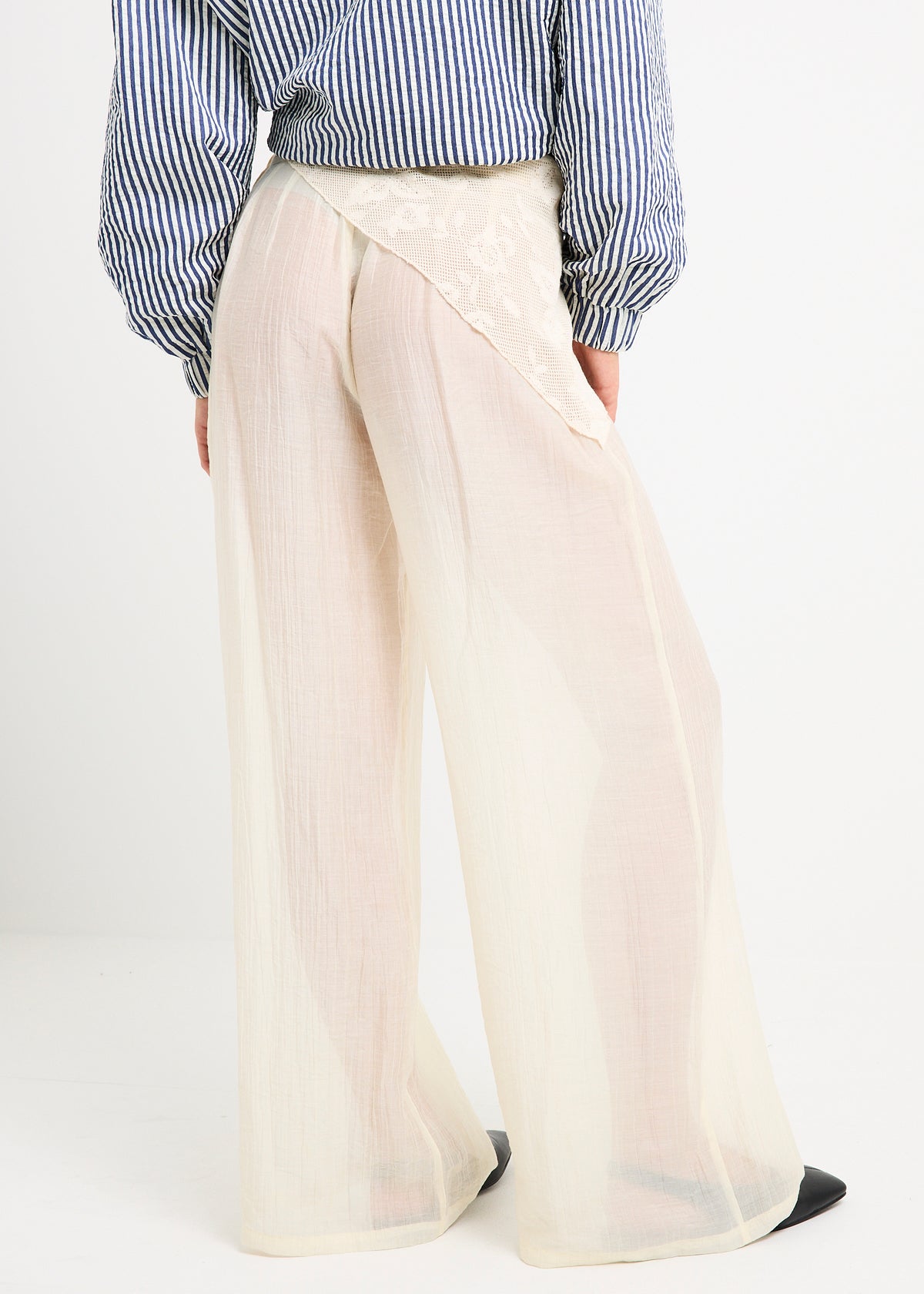 Jaqui Scarf Tie Pants NATURAL
