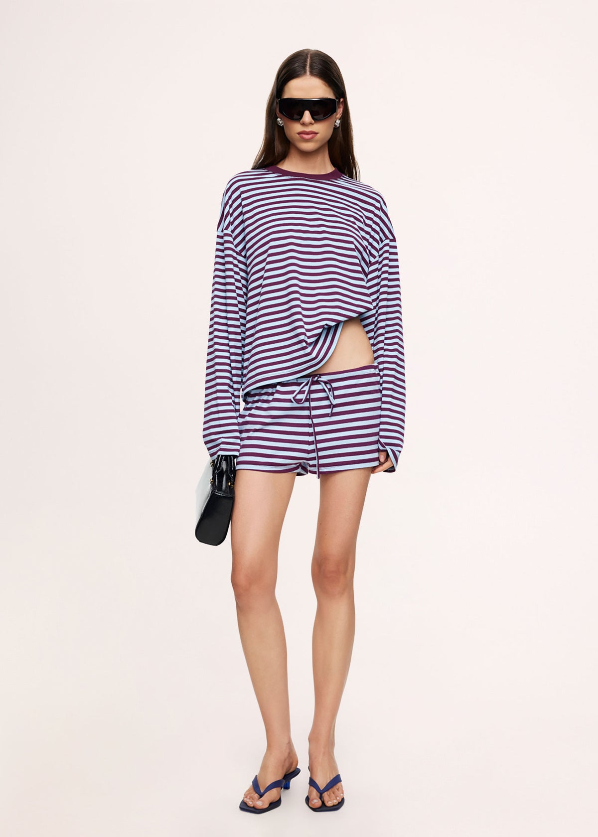 Kourt Bloomers EGGPLANT SEA STRIPE