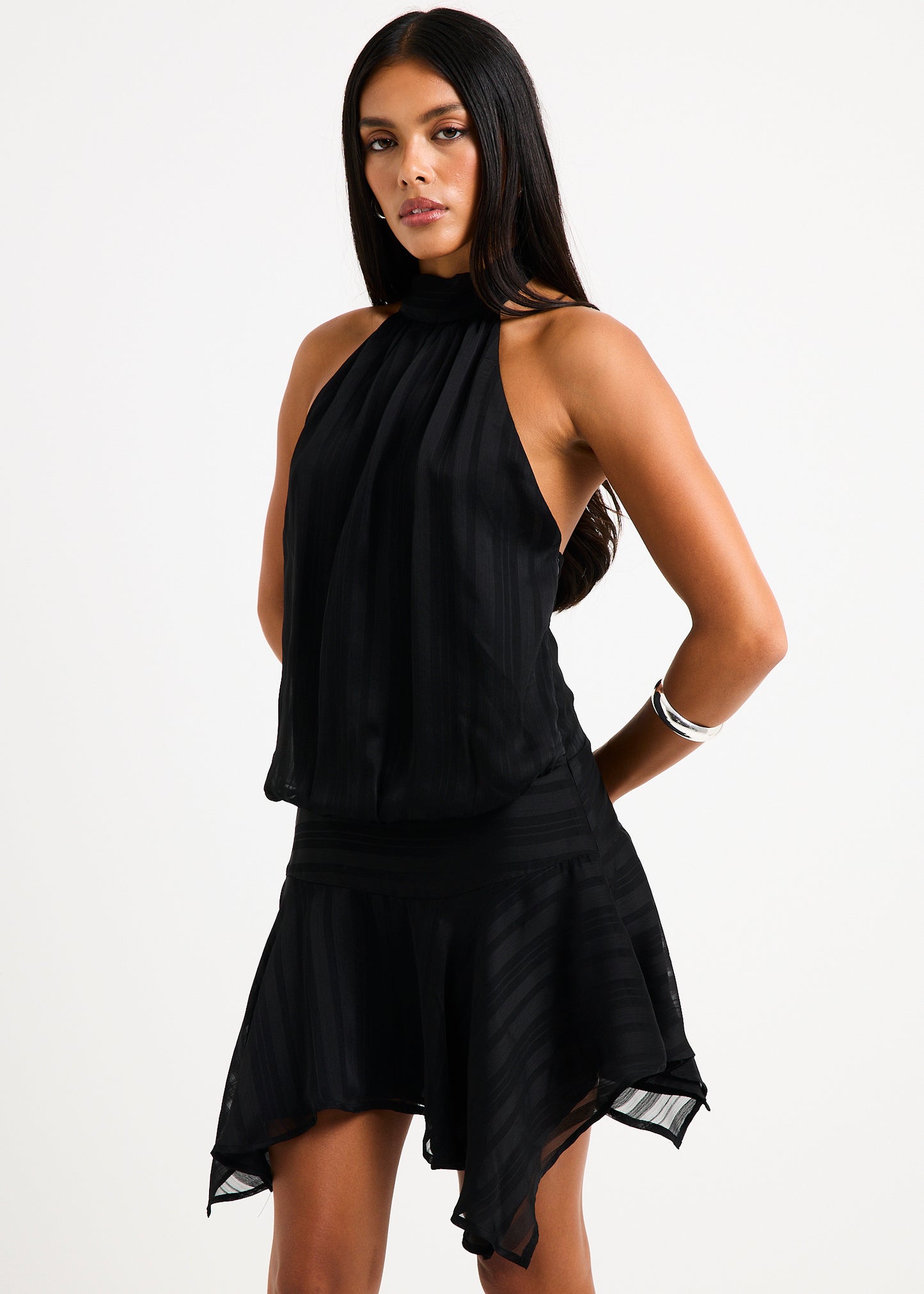 Naomi High Neck Mini Dress – General Pants Co