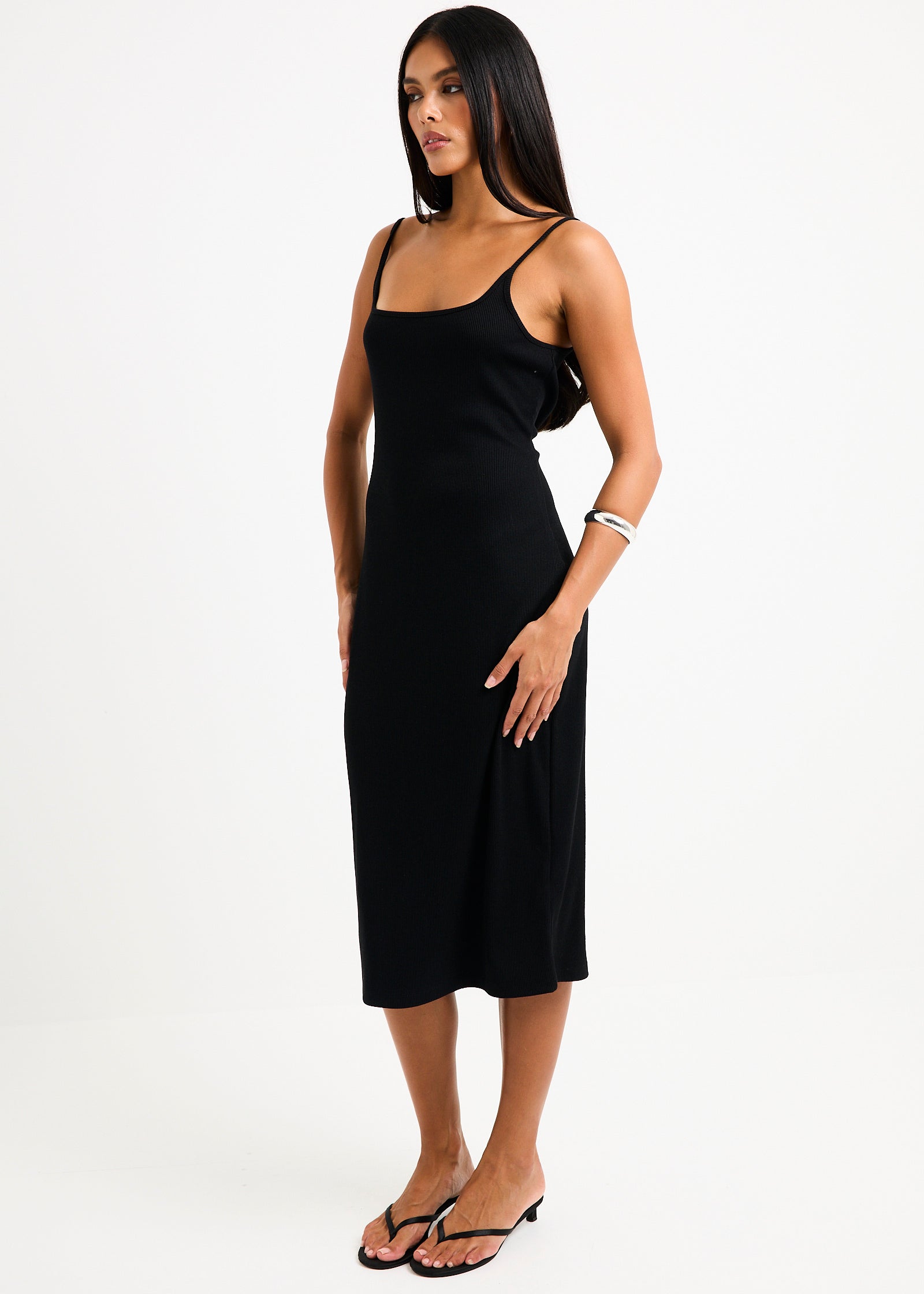 midi dress with pants Straight Neck Midi Dress – General Pants Co
