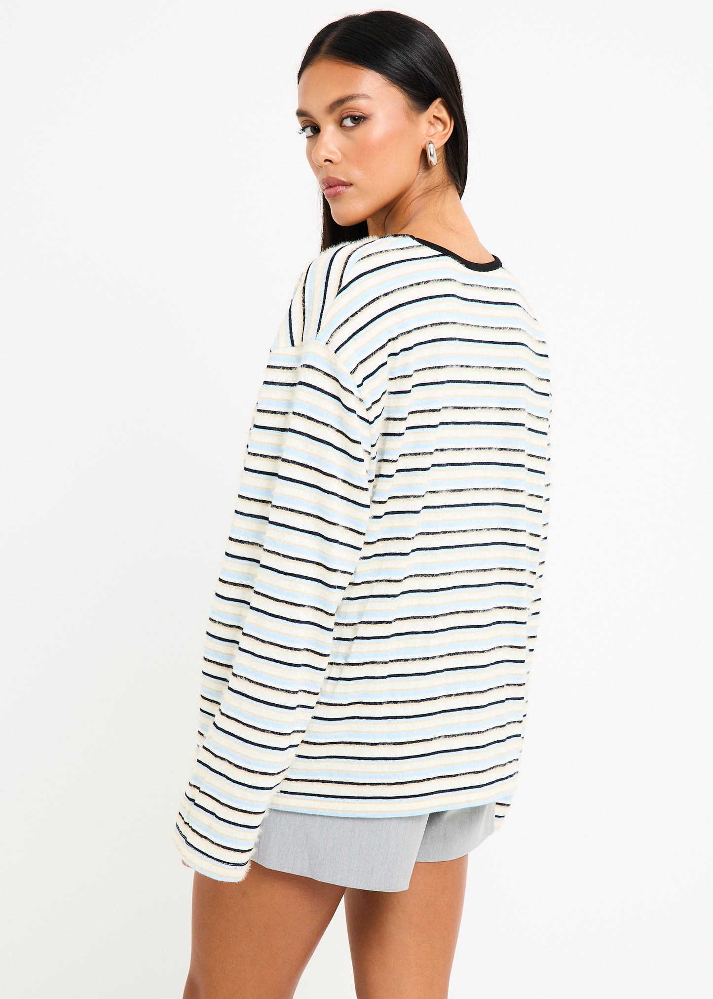Julie Striped Long Sleeves Knit Jumper