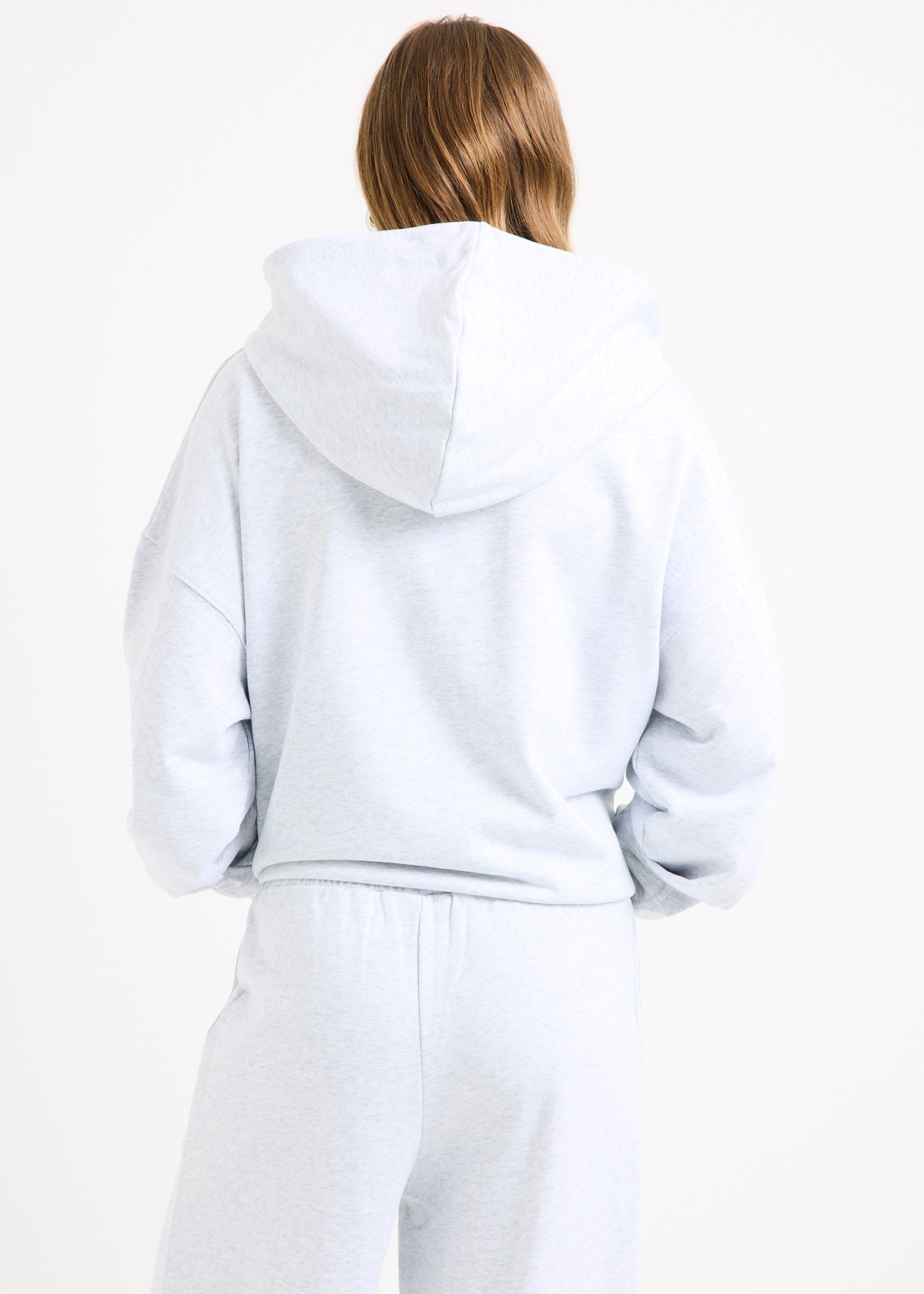 NYC Oversized Hoodie LIGHT GREY MARLE