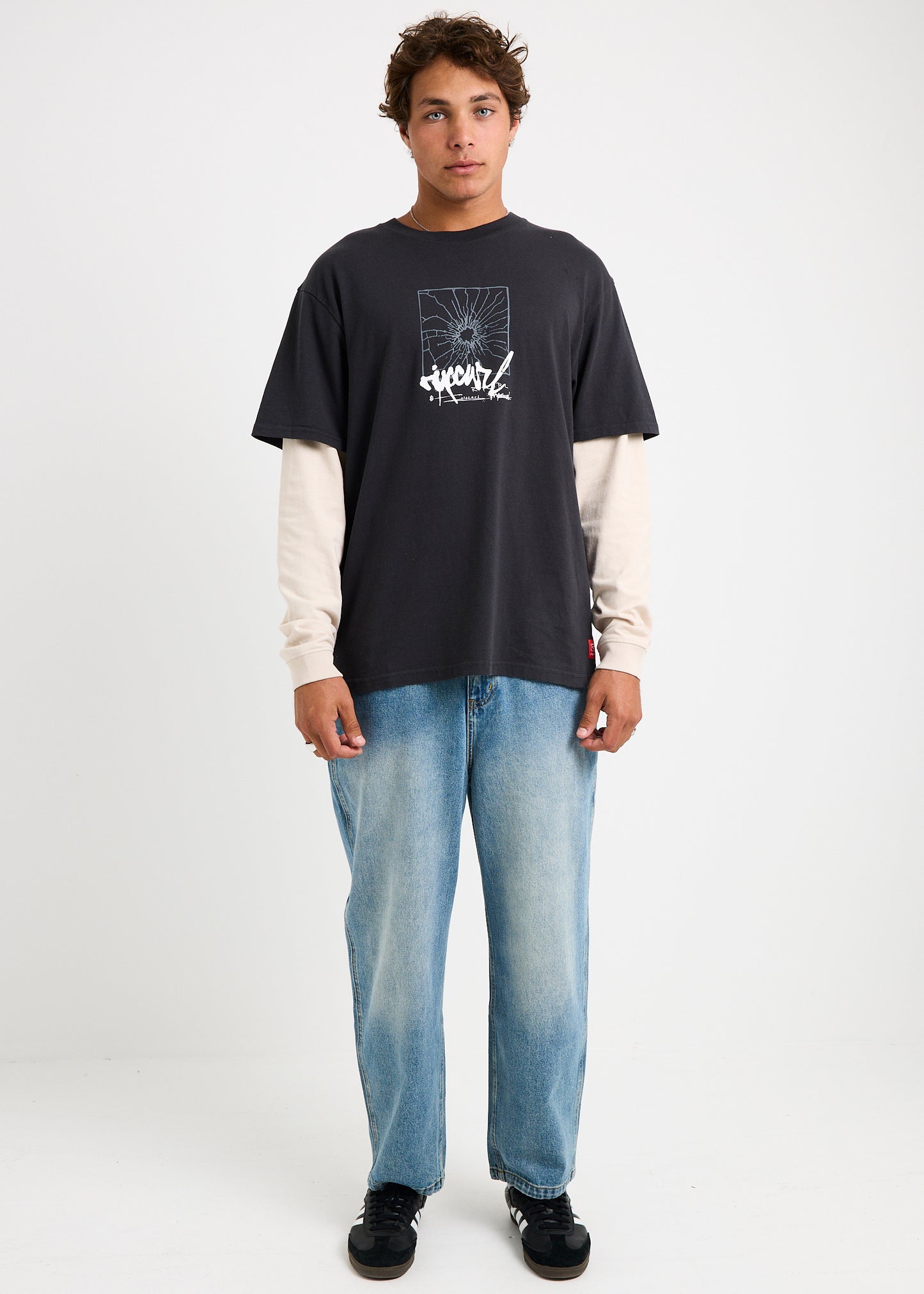 Inner Visions Smashed Long Sleeve Loose Shirt