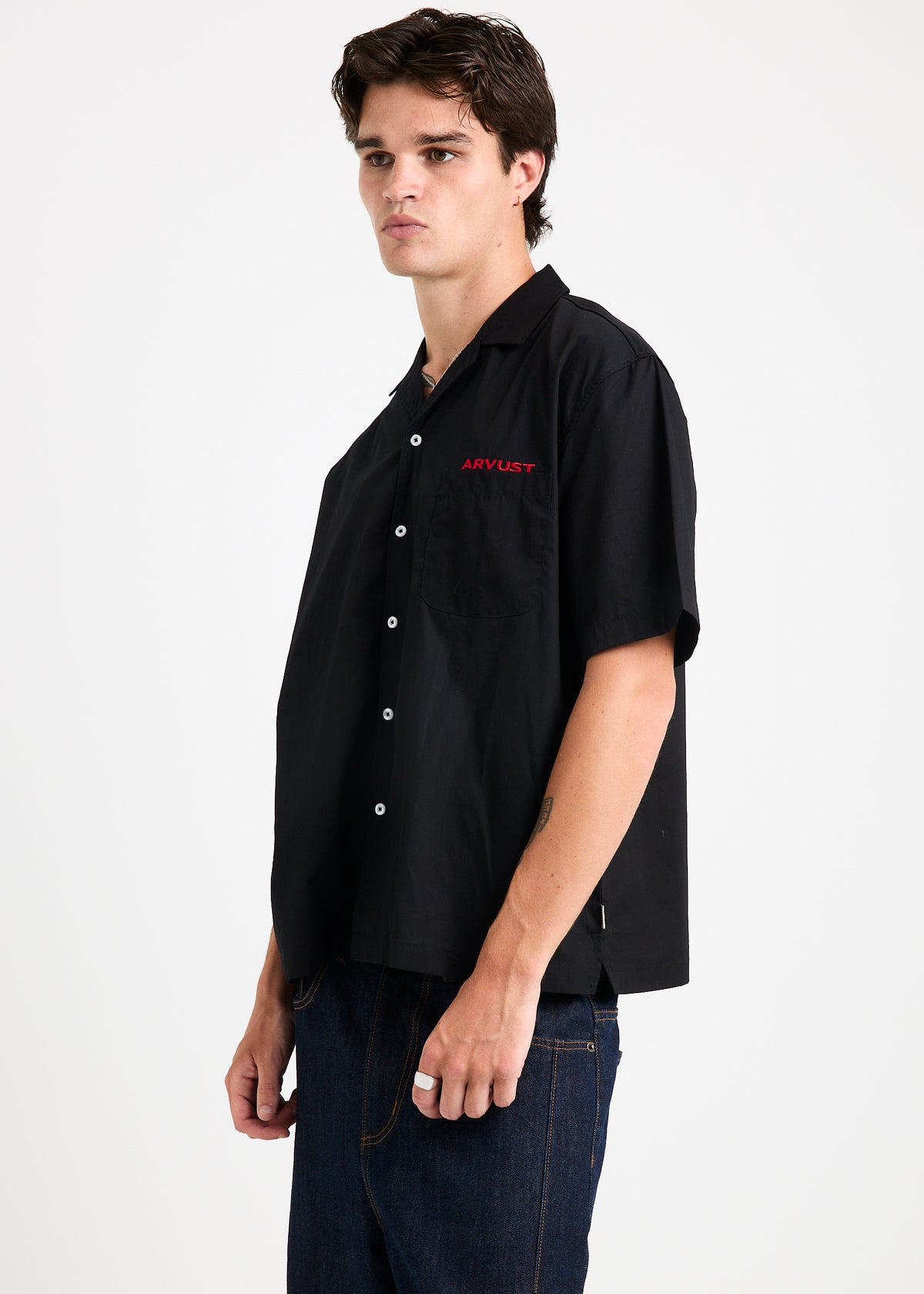 Box Short Sleeve Shirt BLACK