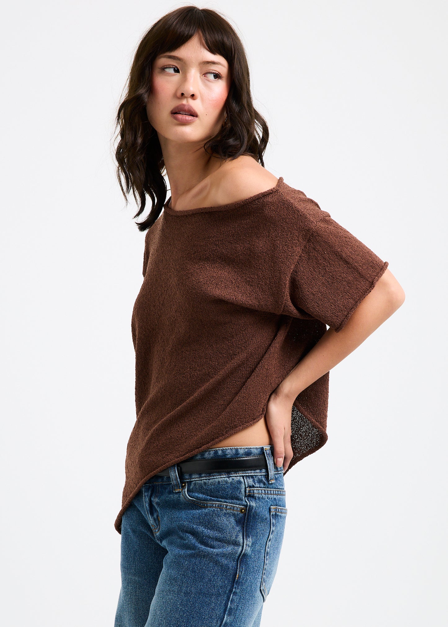 Asymmetric Knit Top
