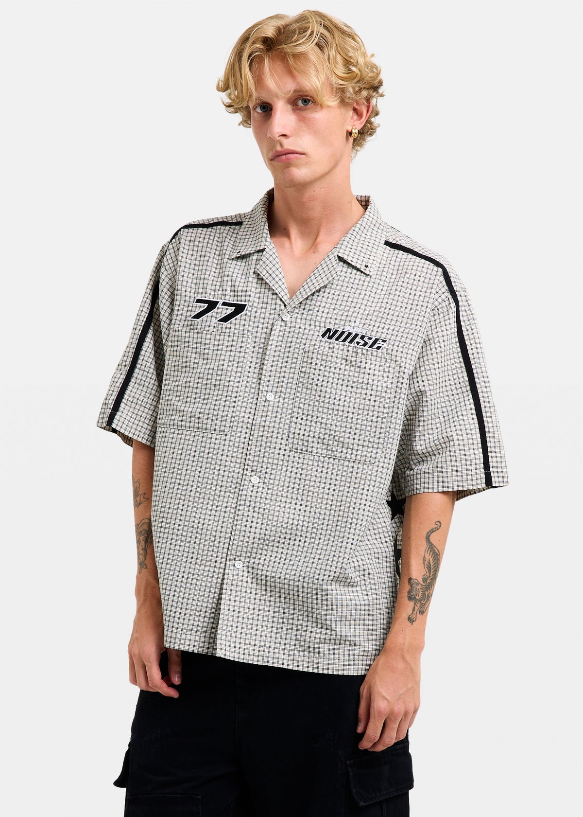 Noise Short Sleeve Shirt WHITE