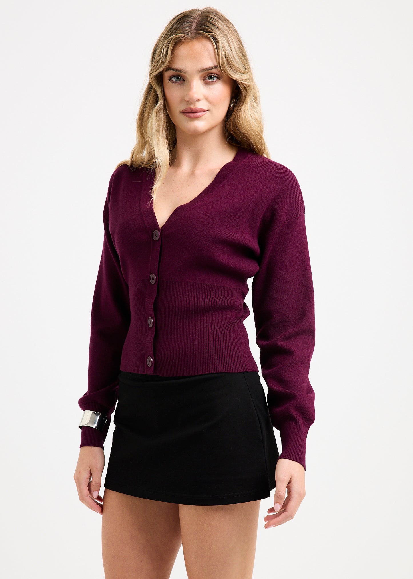 Callie Cinched Long Sleeve Knit Cardigan