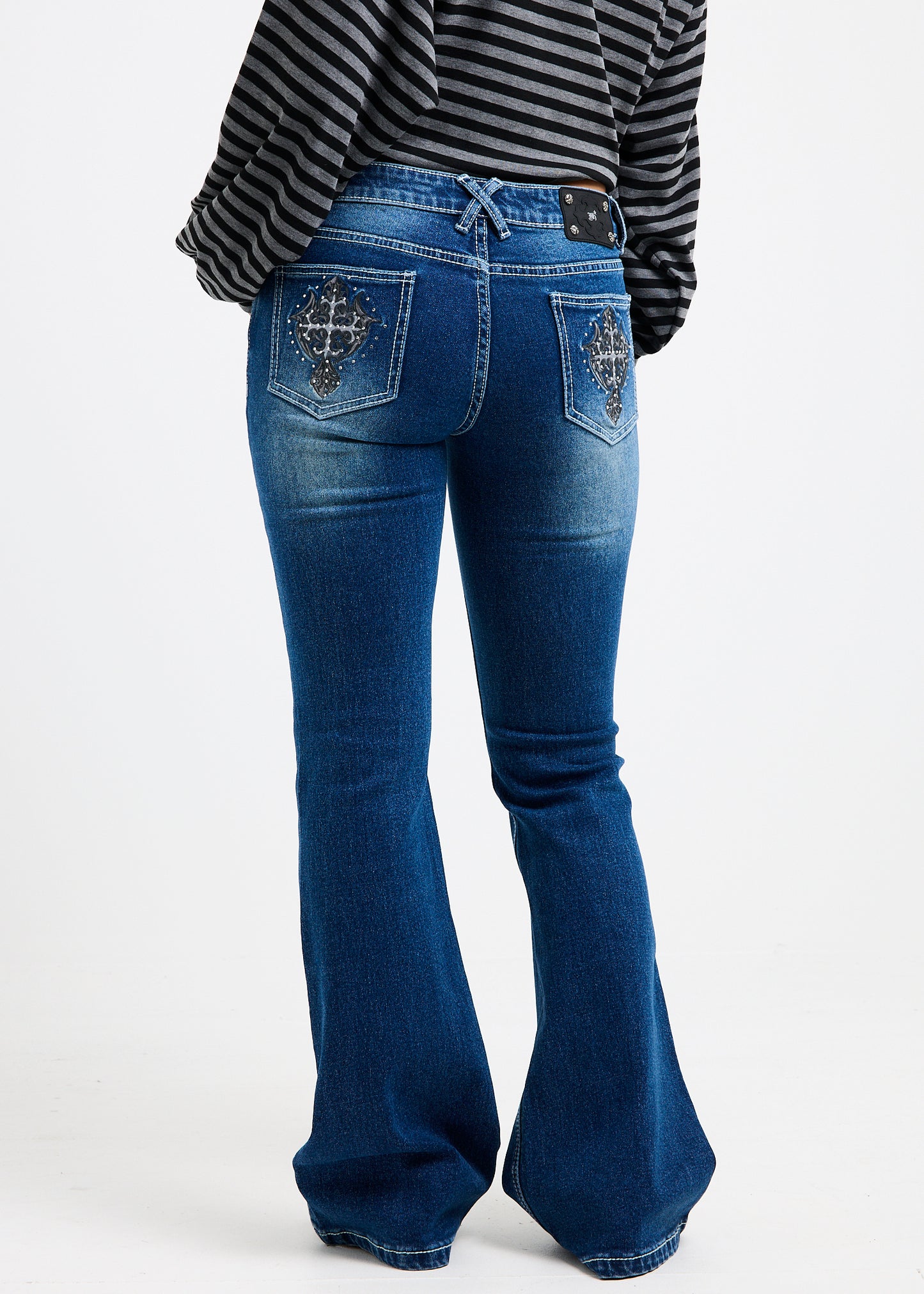 Melrose Y2K Low Flare Denim Jeans