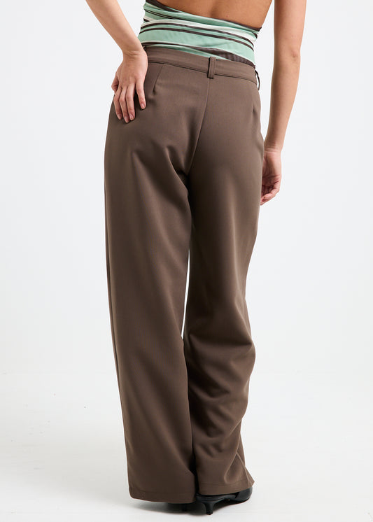 Aubrey Mid Straight Pants PEAT