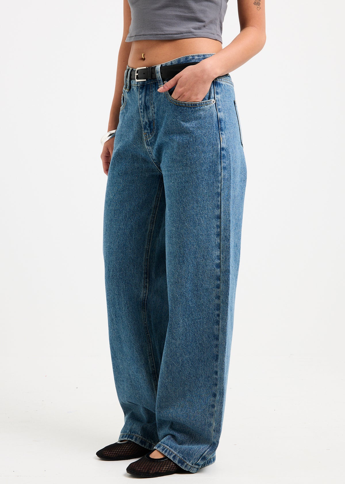 Priya Mid Straight Denim Jeans VENICE BLUE