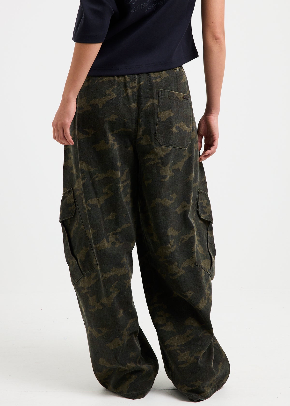 Julia Pull On Cargo Pants CAMO