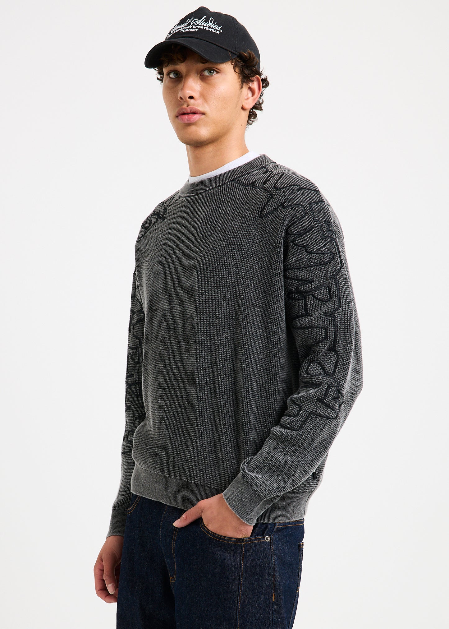 Scrawl Waffle Knit Jumper