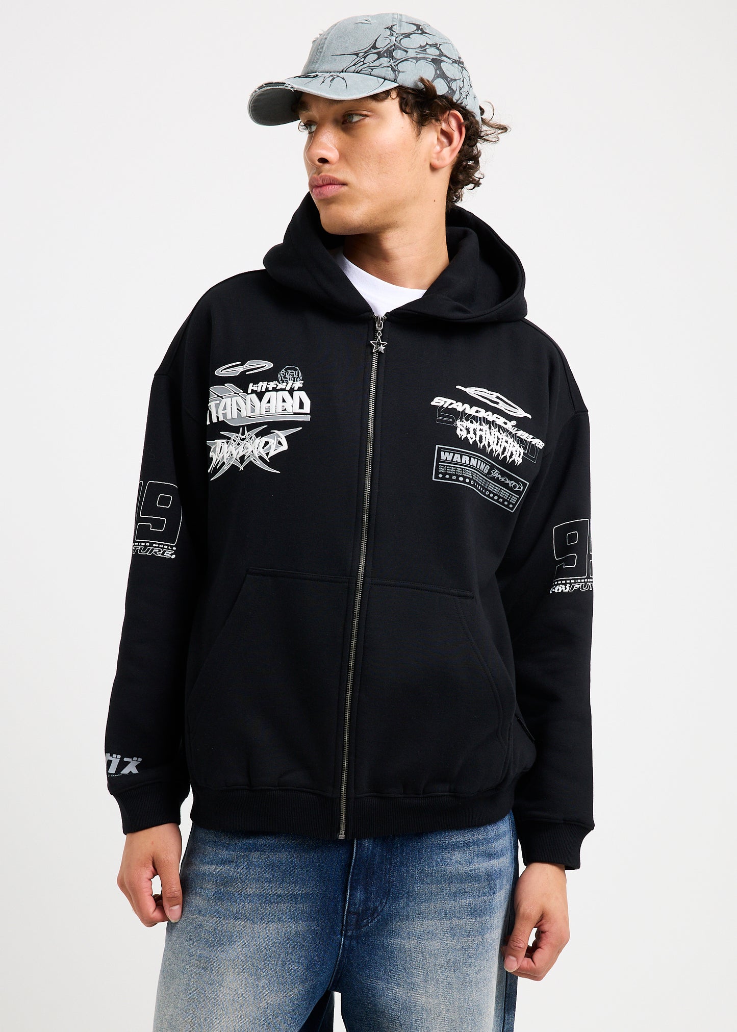 Stacked Zip Hoodie