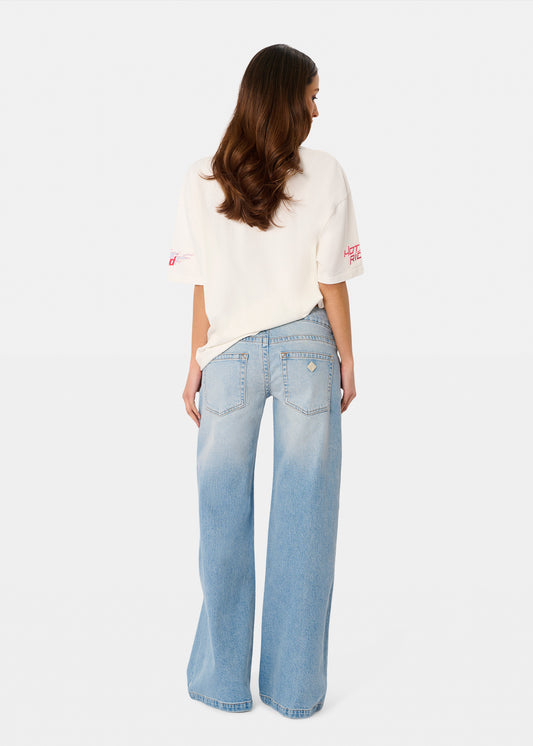 00 Super Low Wide Denim Jeans JODY BLUE