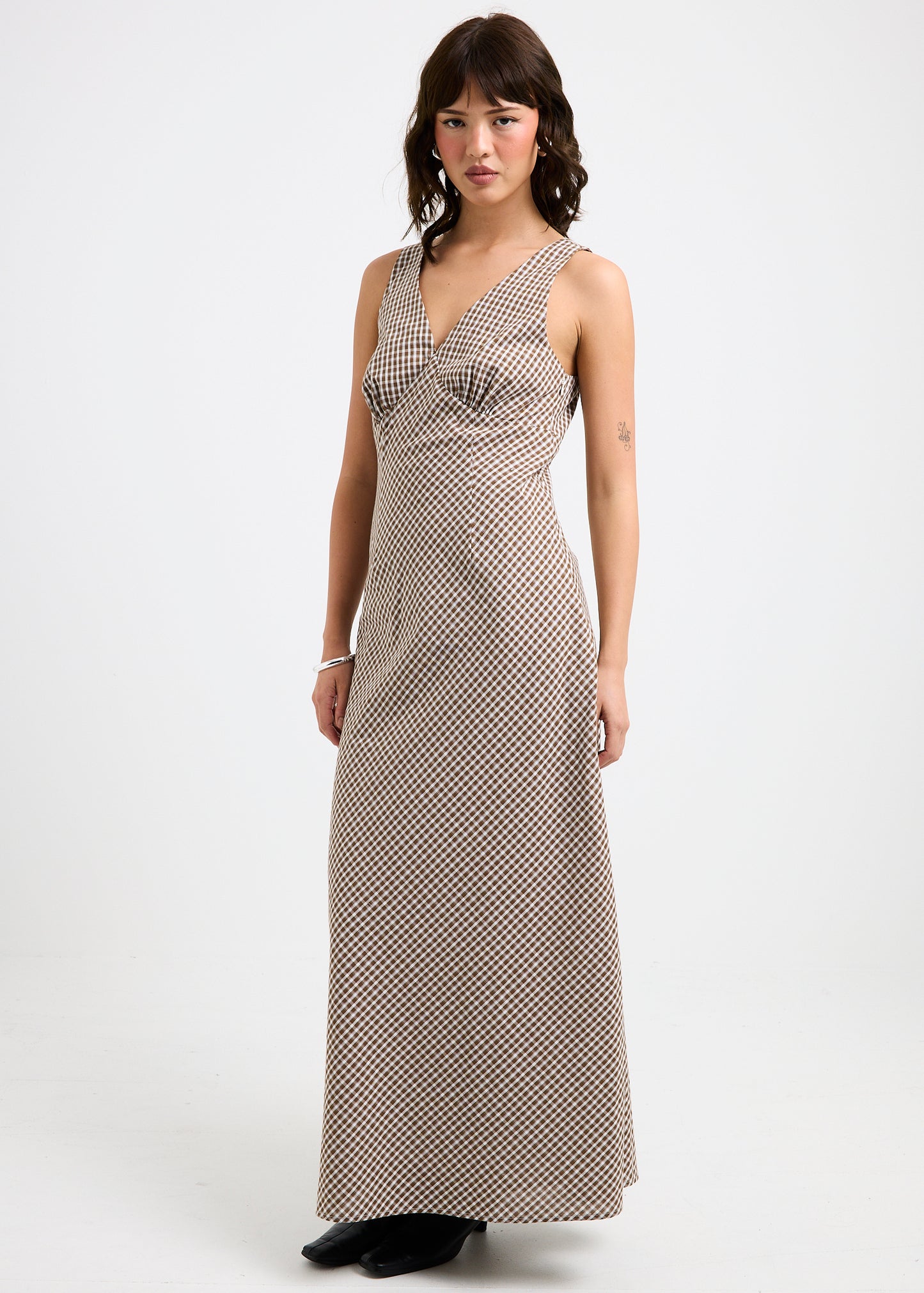 Kaia V Neck Midi Dress