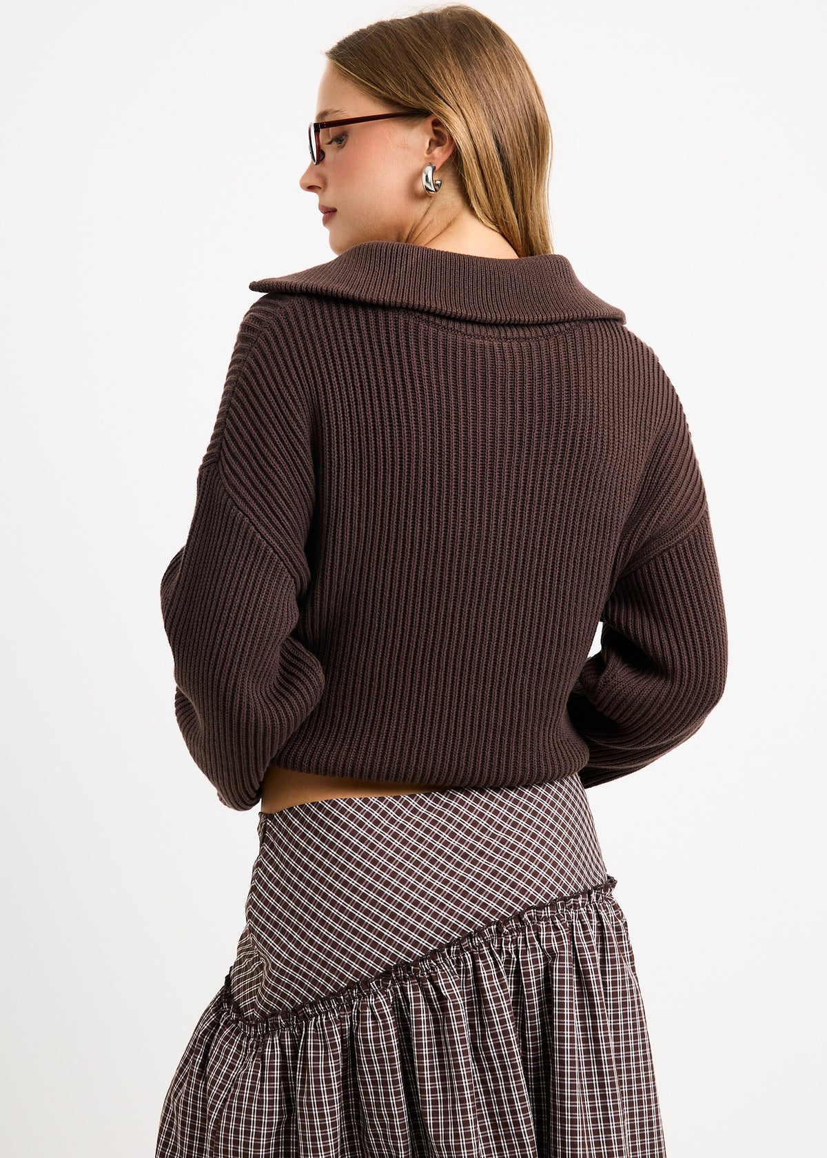 Ellie Double End Zip Longline Cardigan