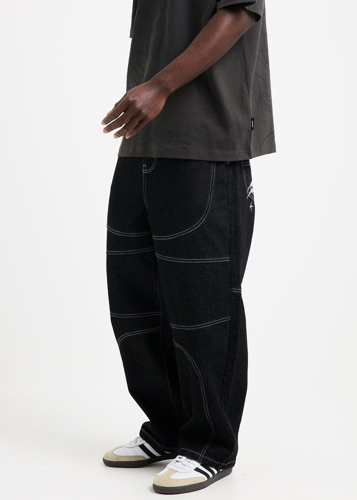 Being Baggy Denim Jeans TECHNO BLACK