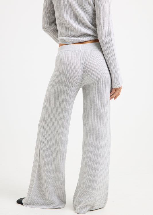 Ireland Wide Leg Knit Pants NATURAL