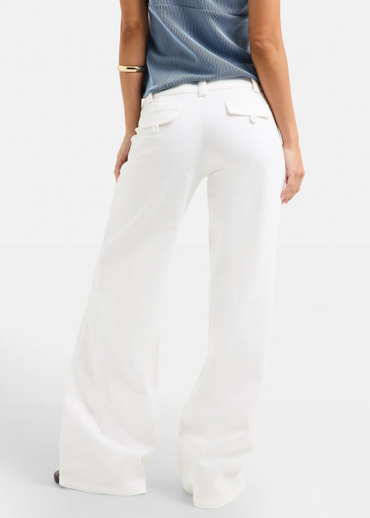 Danica Low Wide Pants OFF WHITE