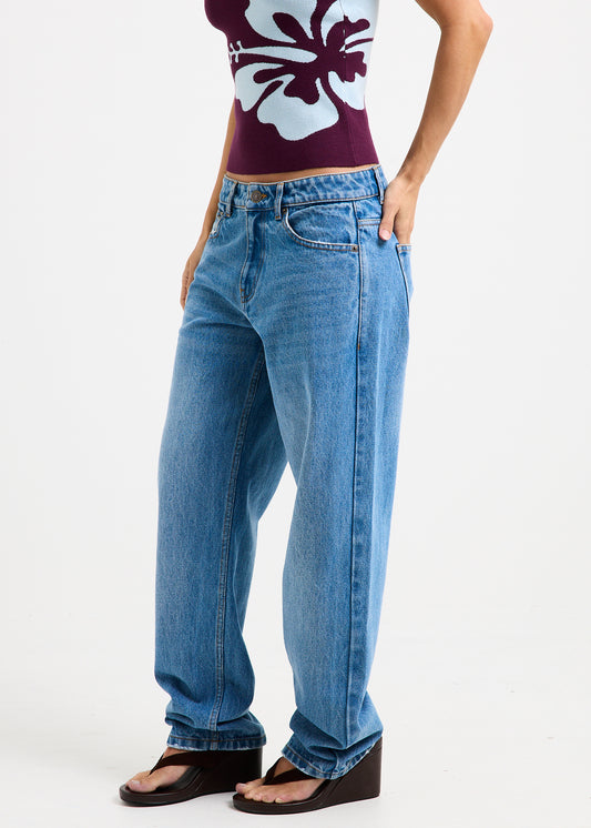 Holly Mom Denim Jeans BLUE