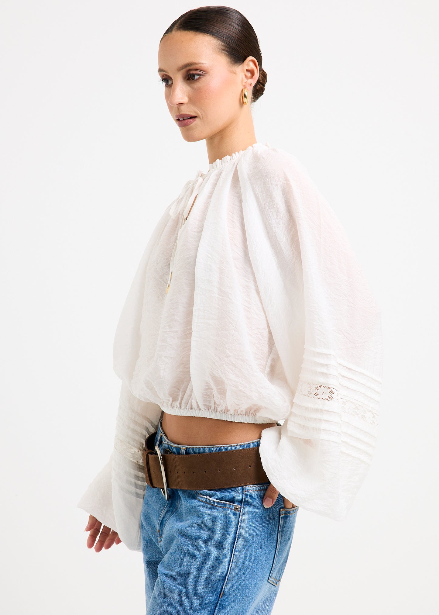 Attina Raglan Gathered Blouse