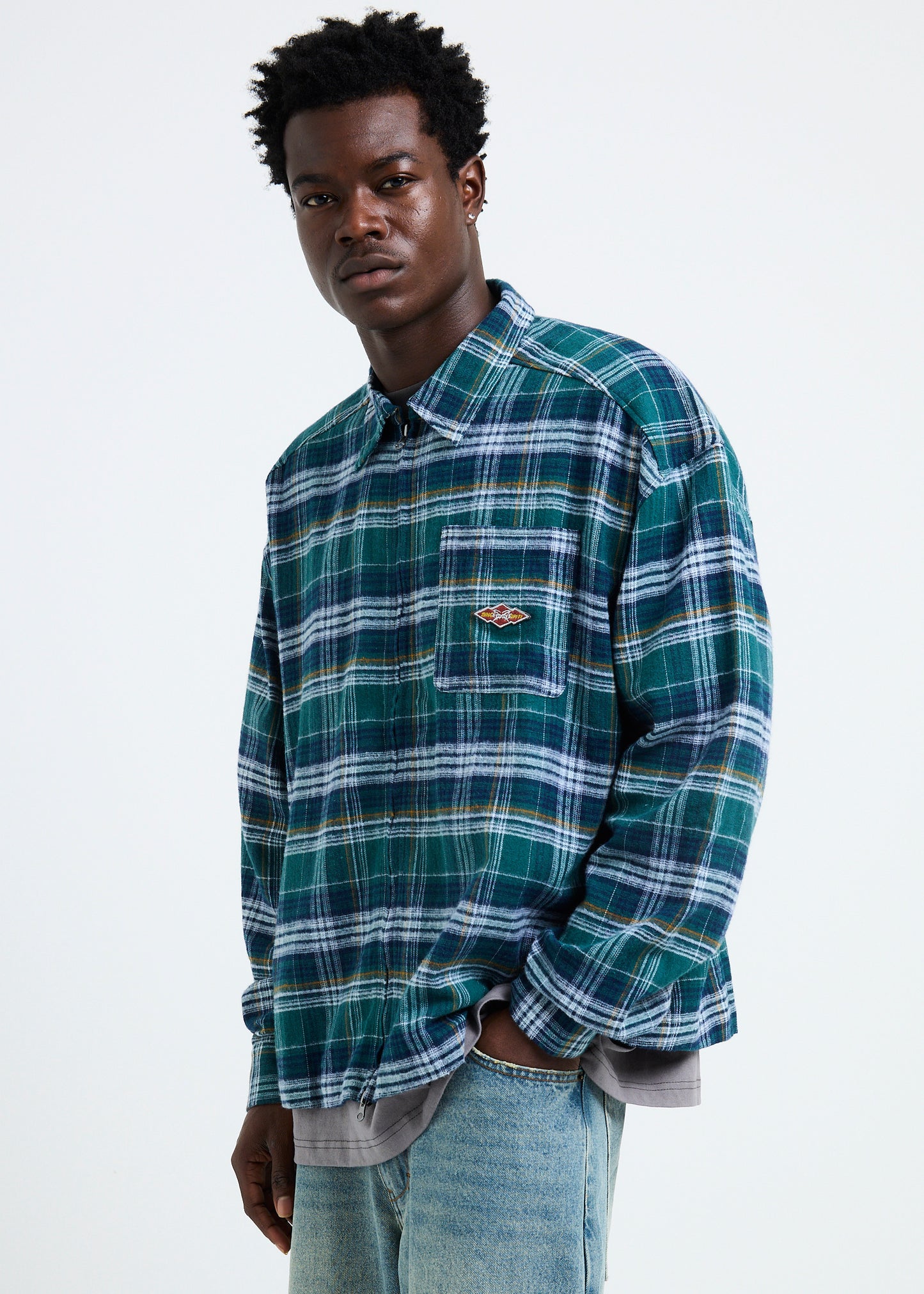 Oceanace Long Sleeve  Zip Shirt