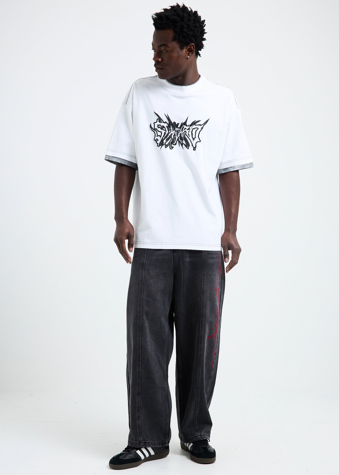 Cyber Script Denim Jeans