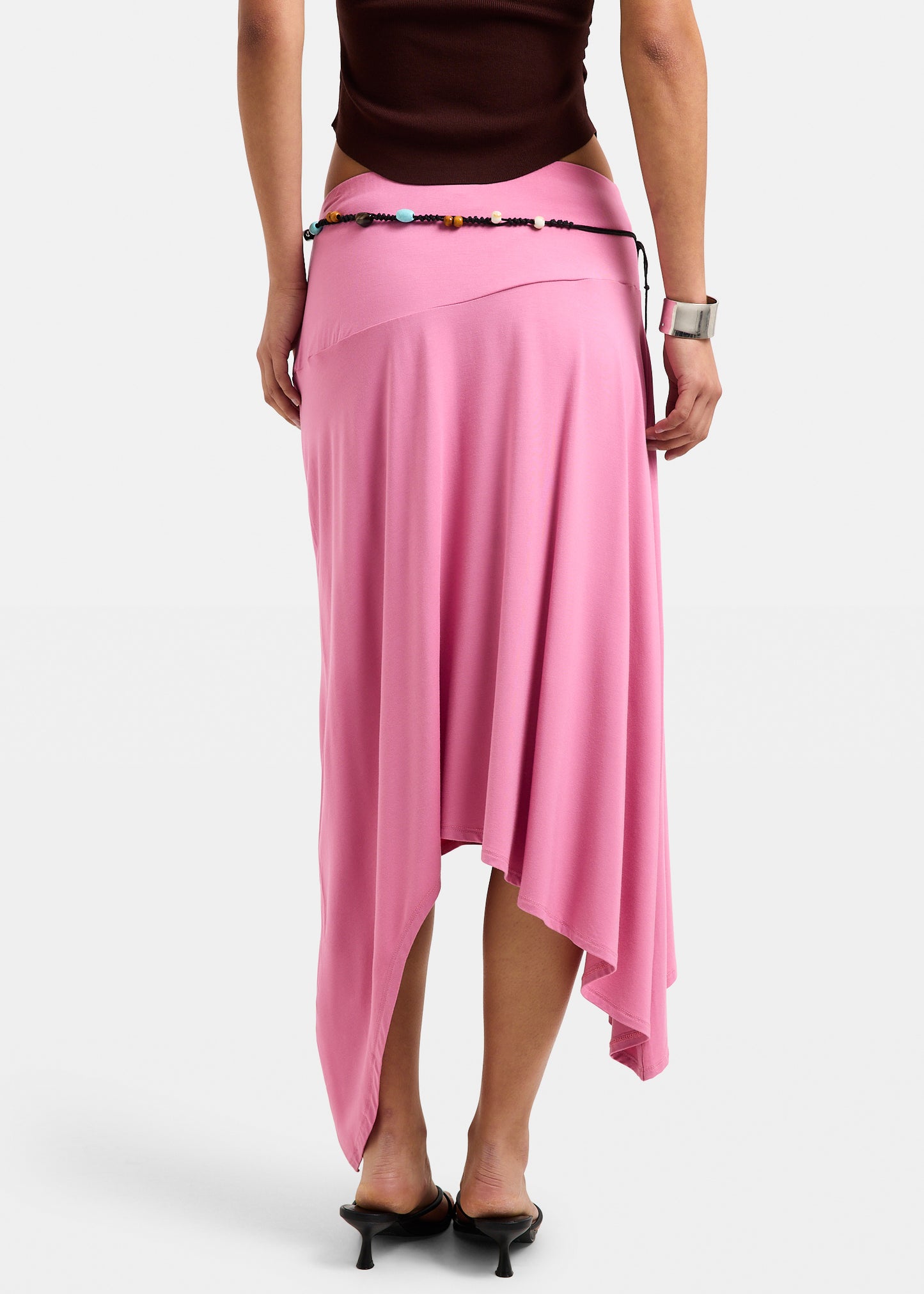 Sage Handkerchief Maxi Skirt