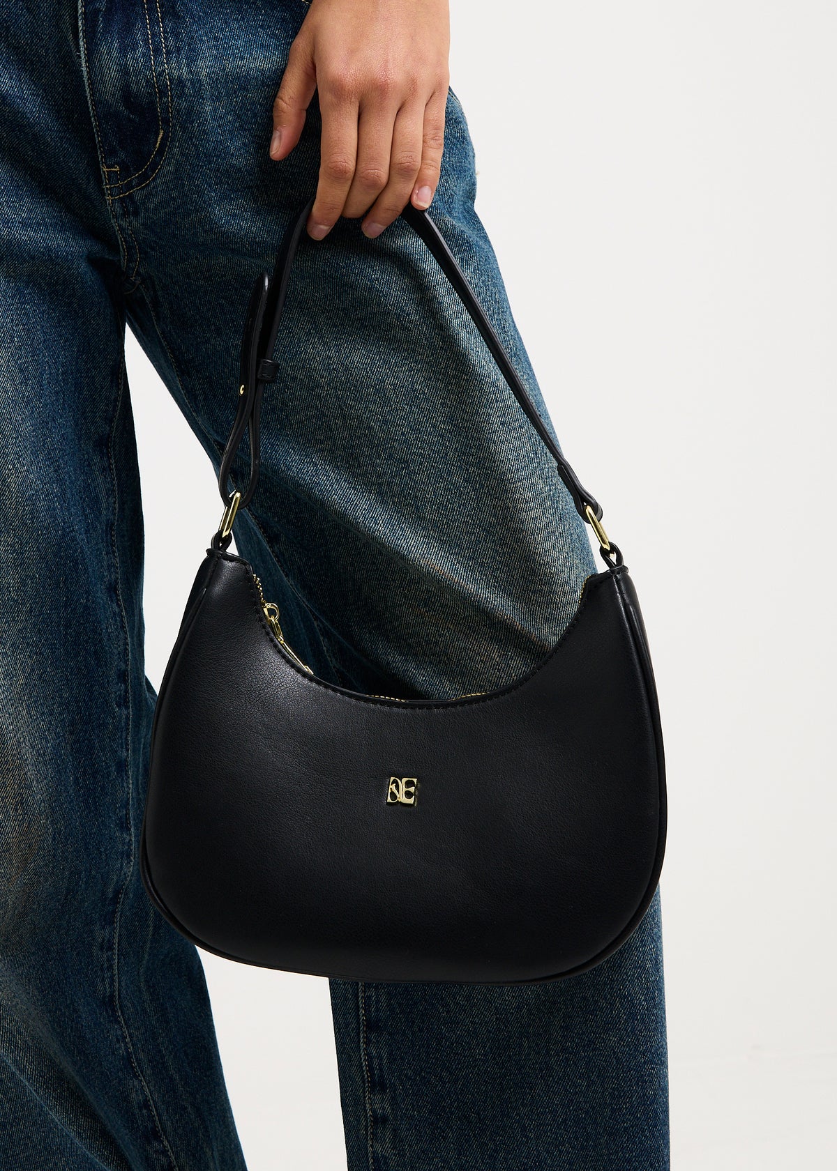 PU Shoulder Bag BLACK