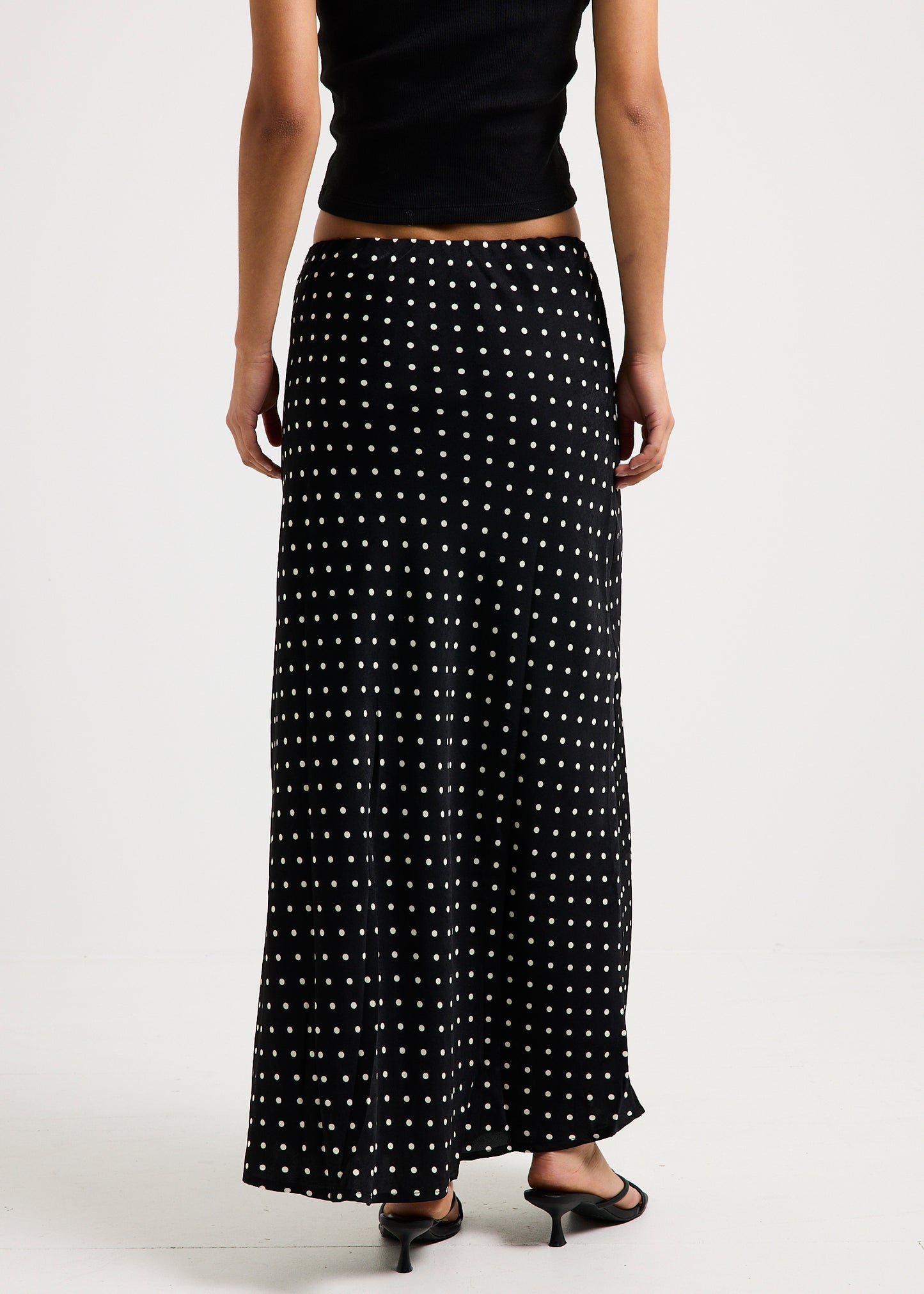 Macko Polka Lace Maxi Skirt