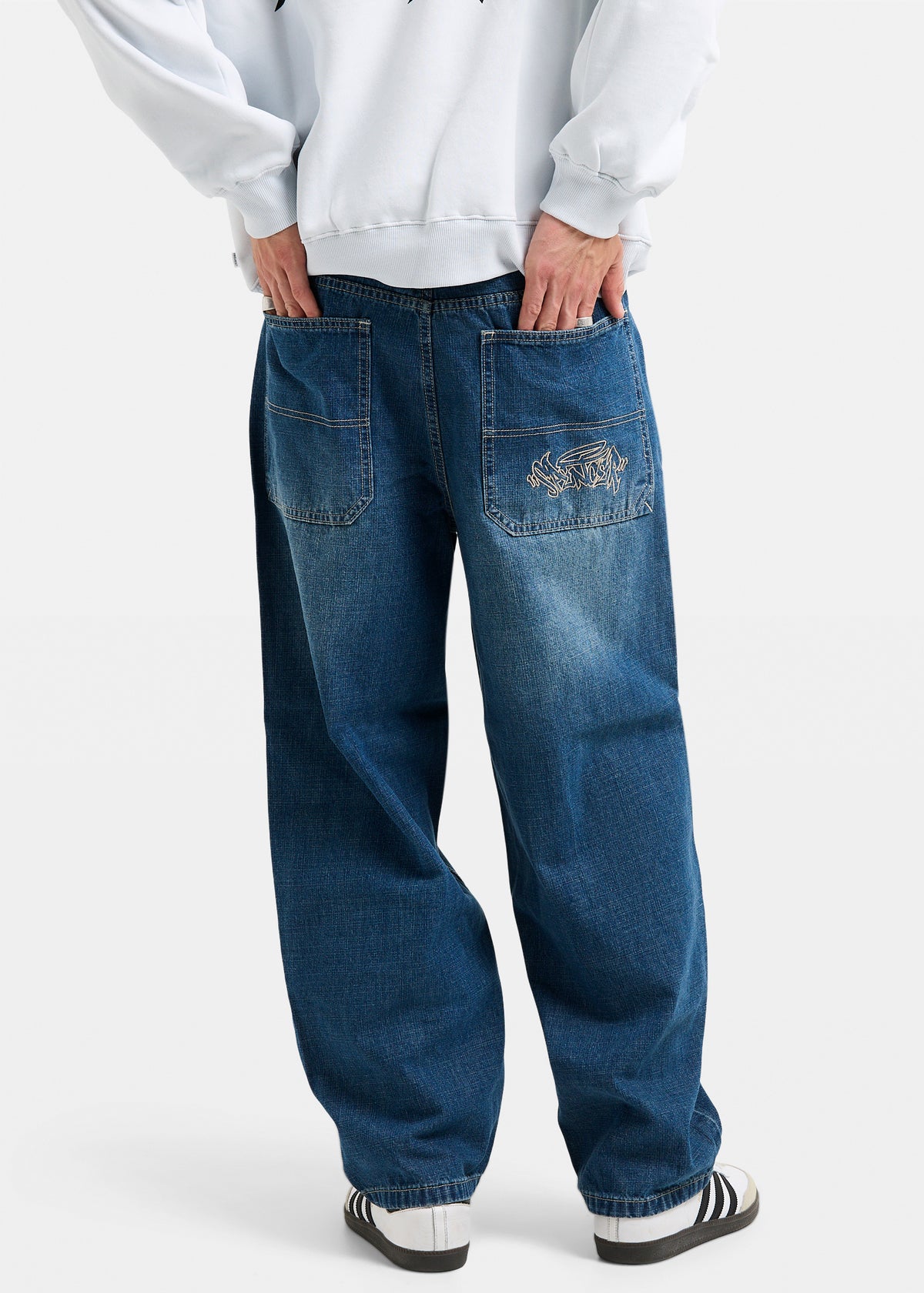 Voltage Baggy Denim Jeans SLUB GARAGE BLUE