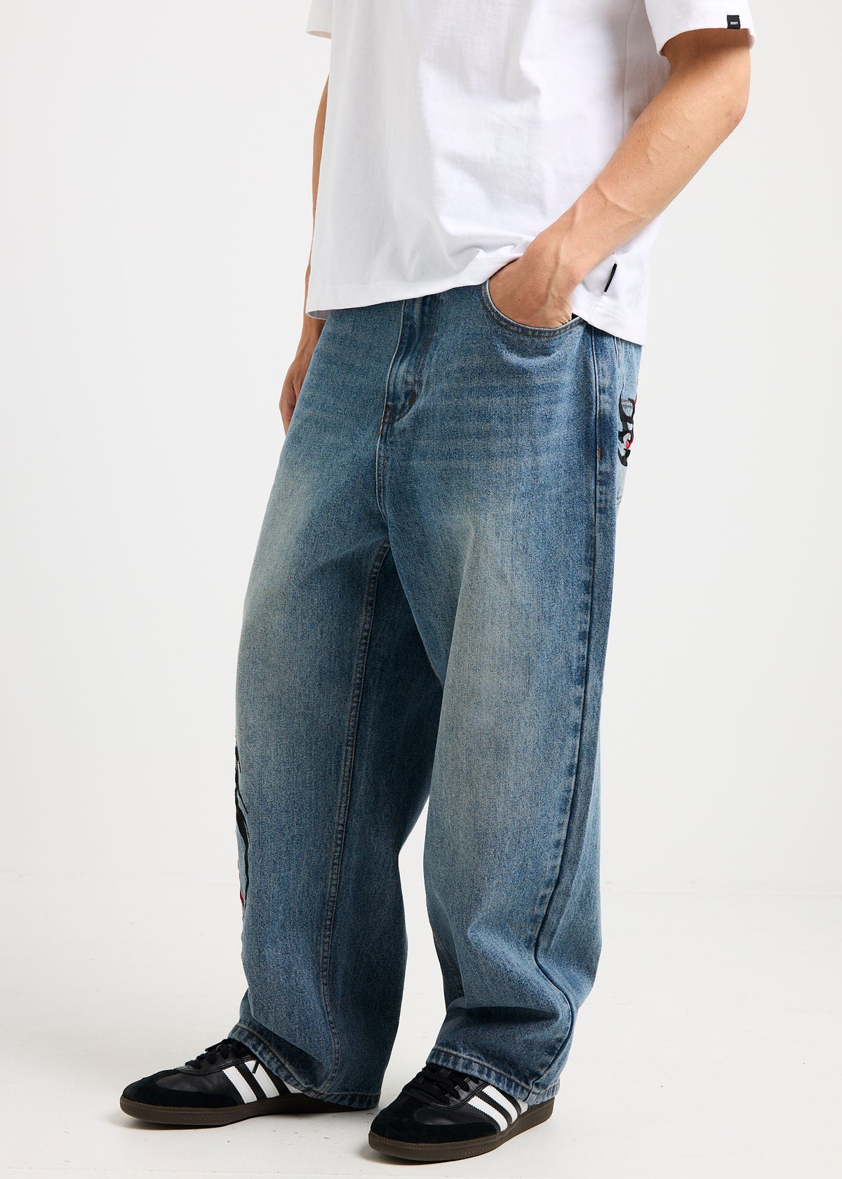 Pressure Denim Jeans TRASHED TINTED BLUE