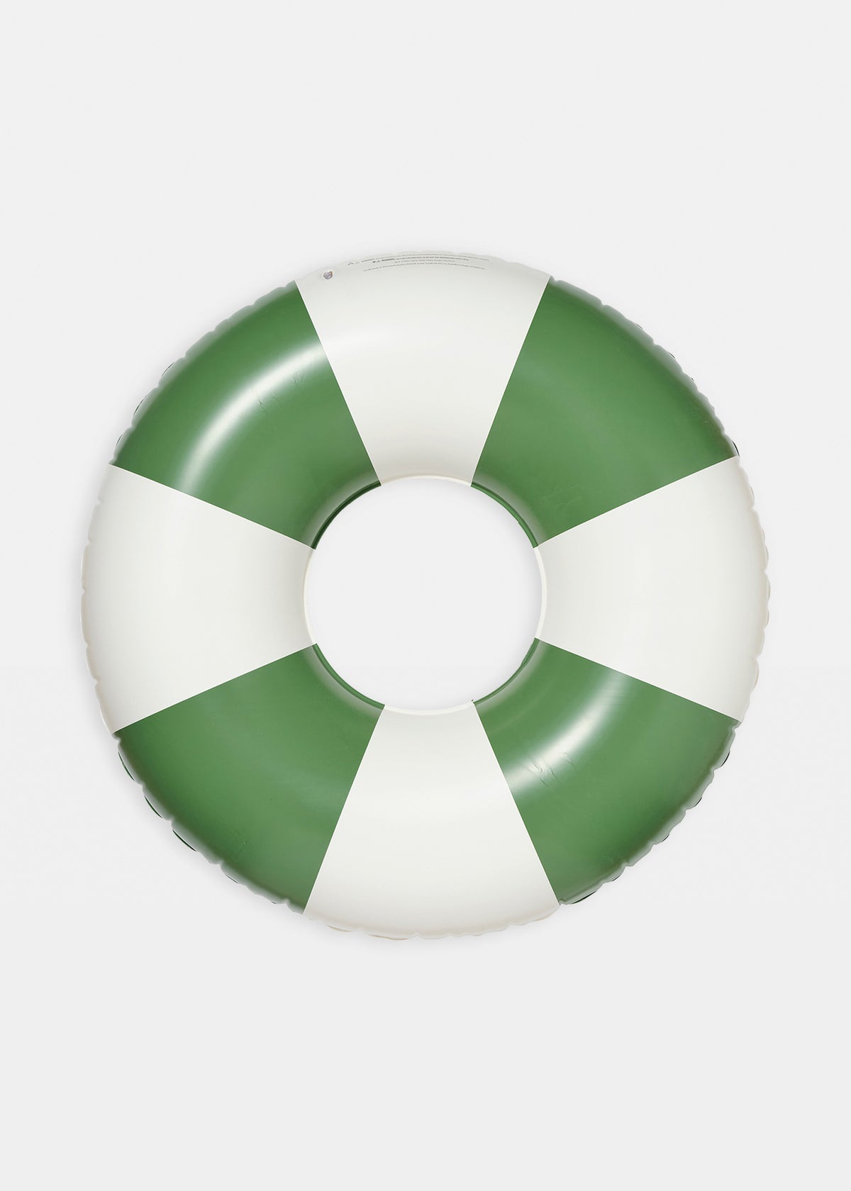 Slim Tube Pool Ring OLIVE STRIPE