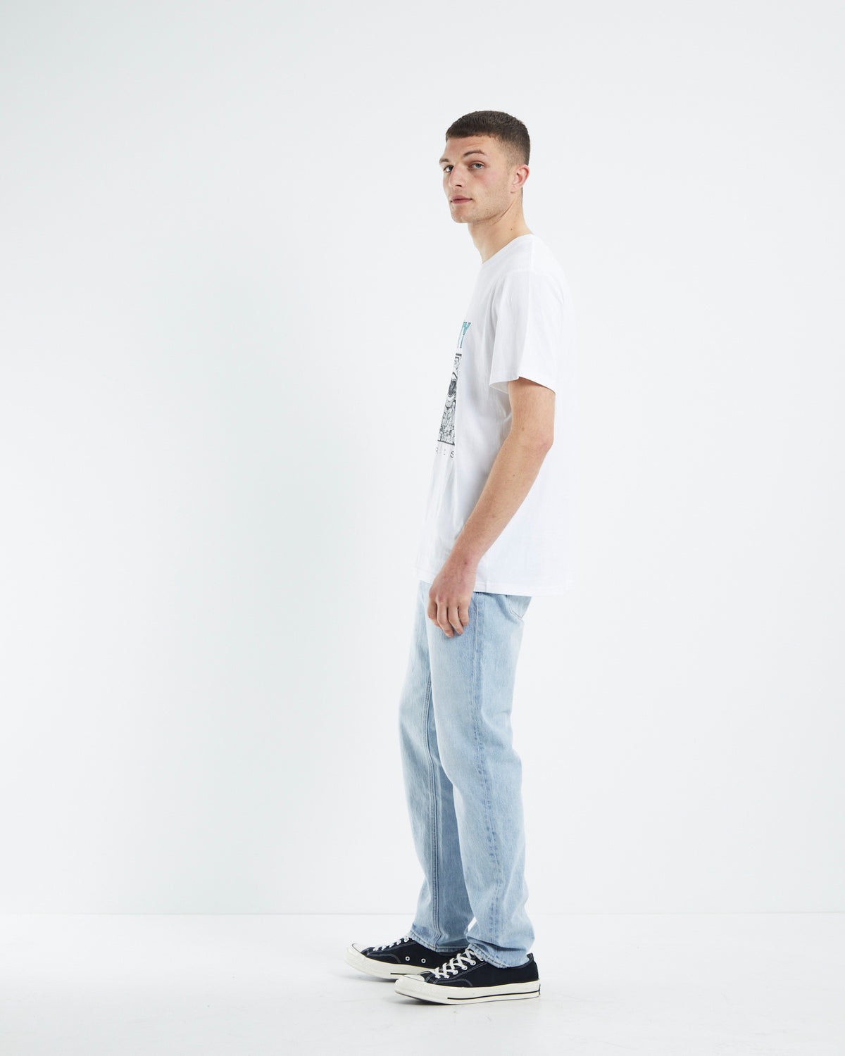 Poison City Band T-Shirt White WHITE