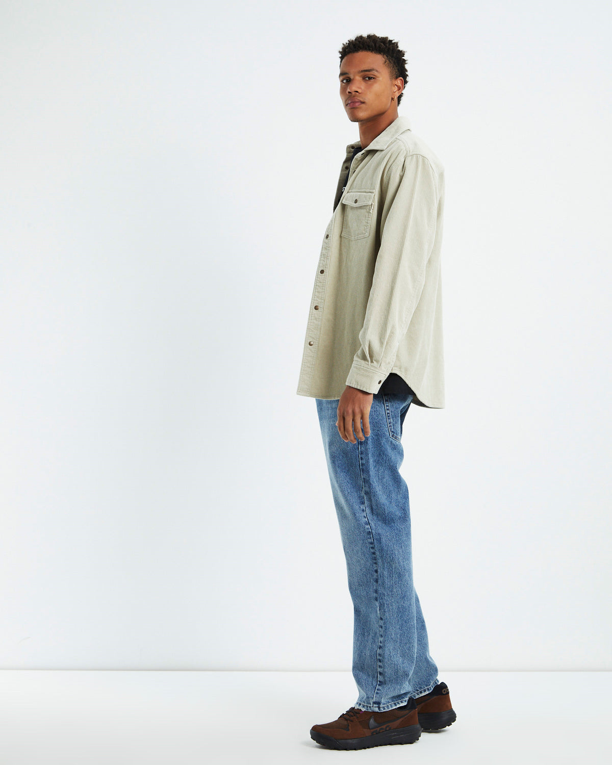 Cassian Long Sleeve Overshirt Tan TAN