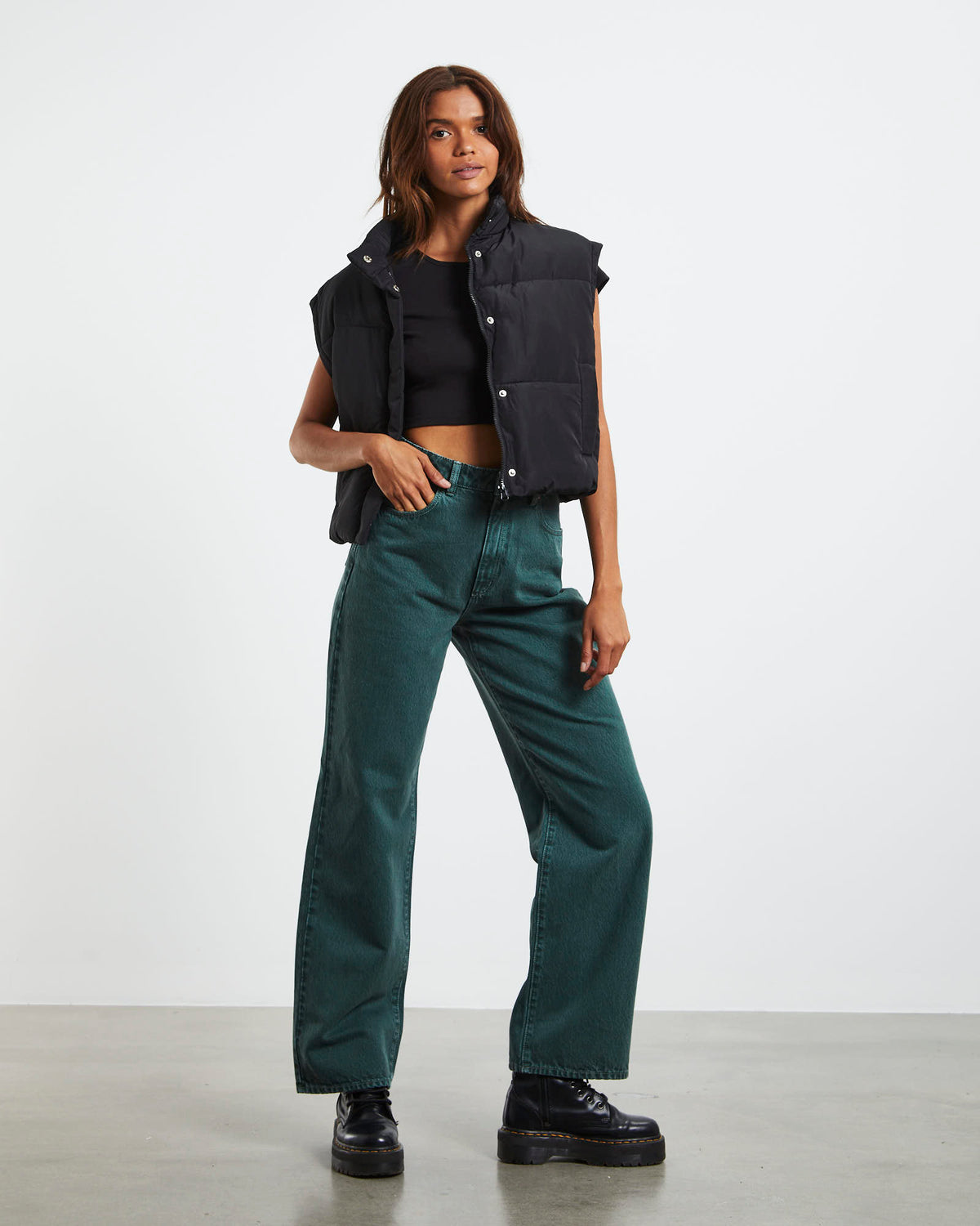 A Carrie Jeans 90's Green 90'S GREEN