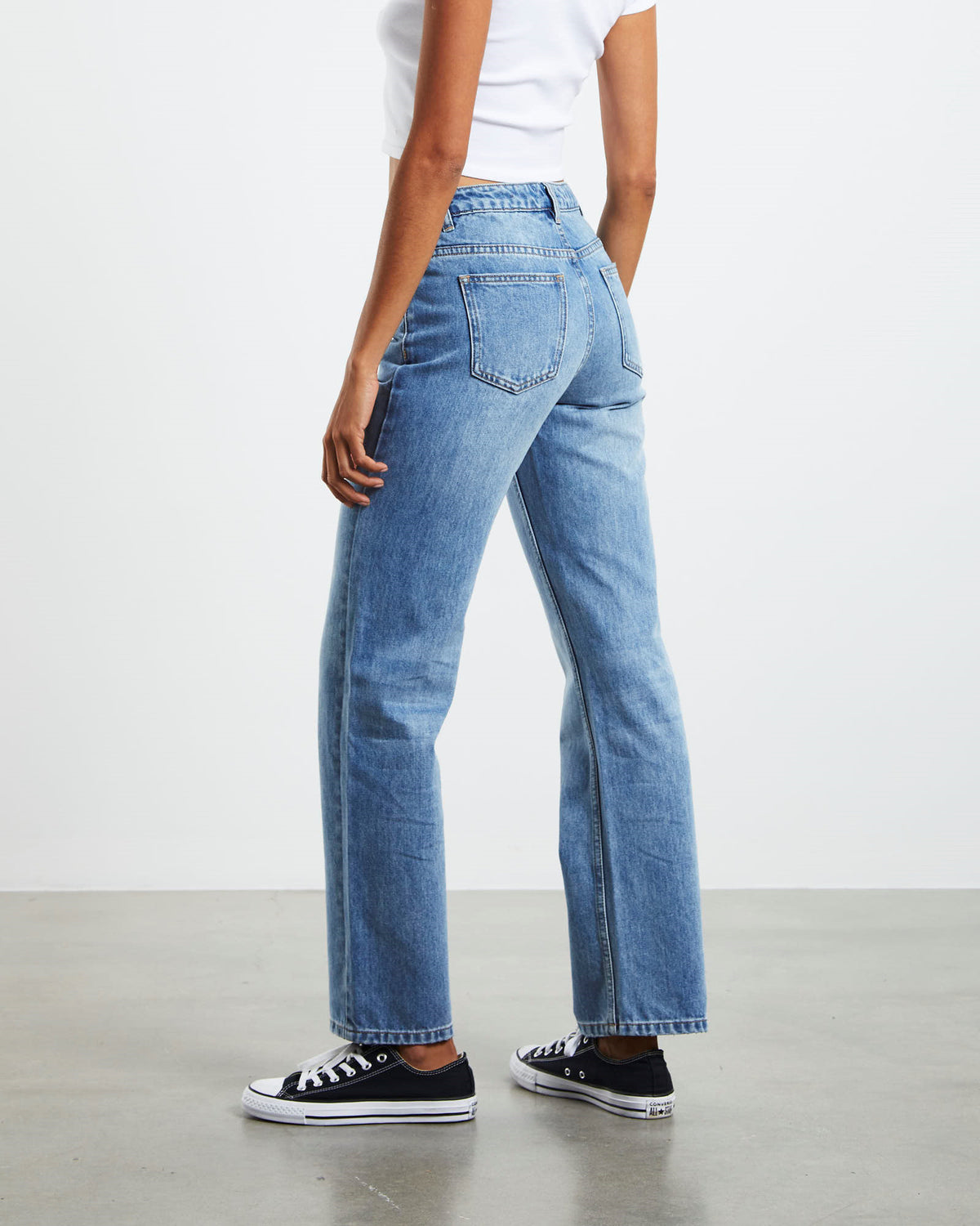 Marley Low Rise Straight Leg Jeans 90's Blue BLUE