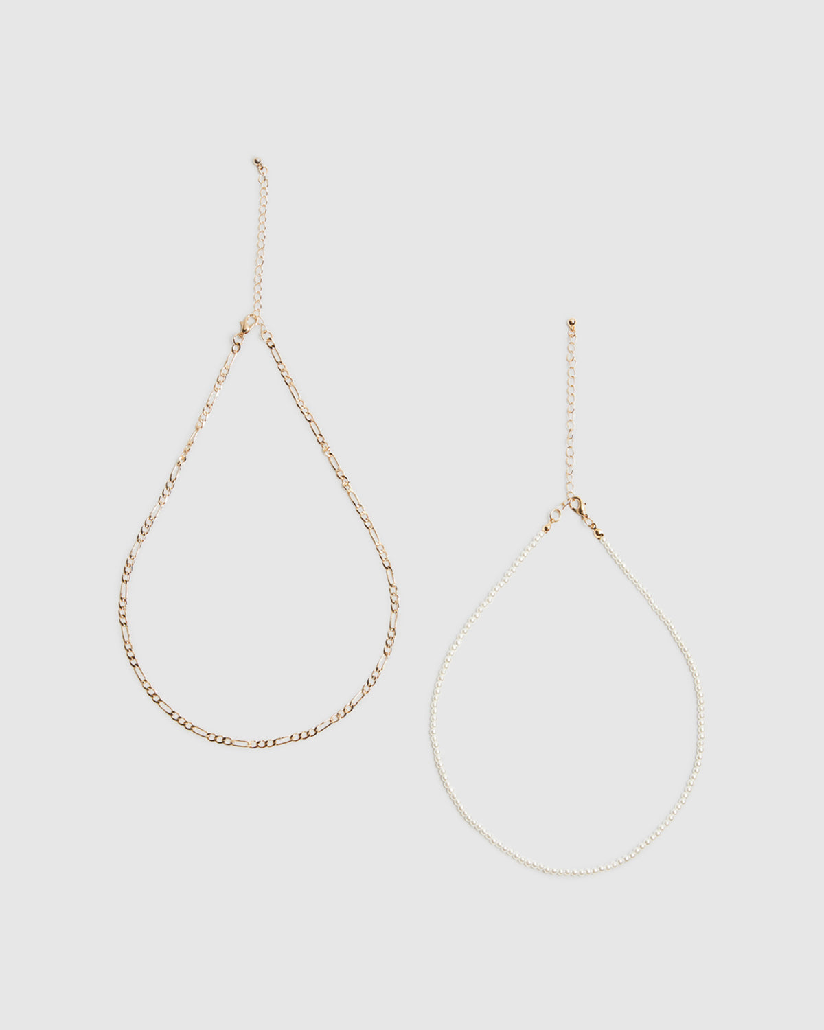 Pearl &  Necklace 2 Pack GOLD