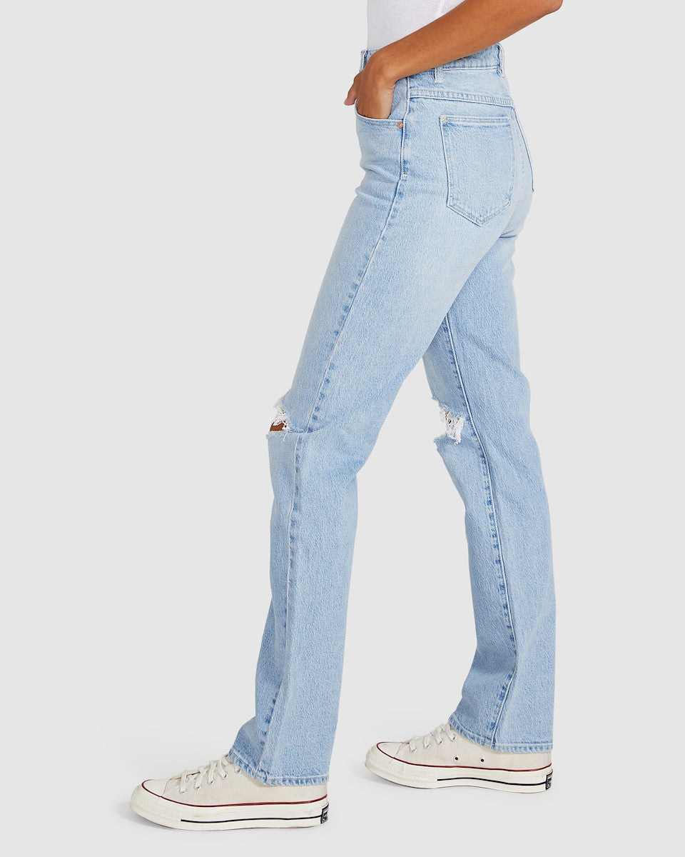94 High Straight Jeans Gina Ripped Blue