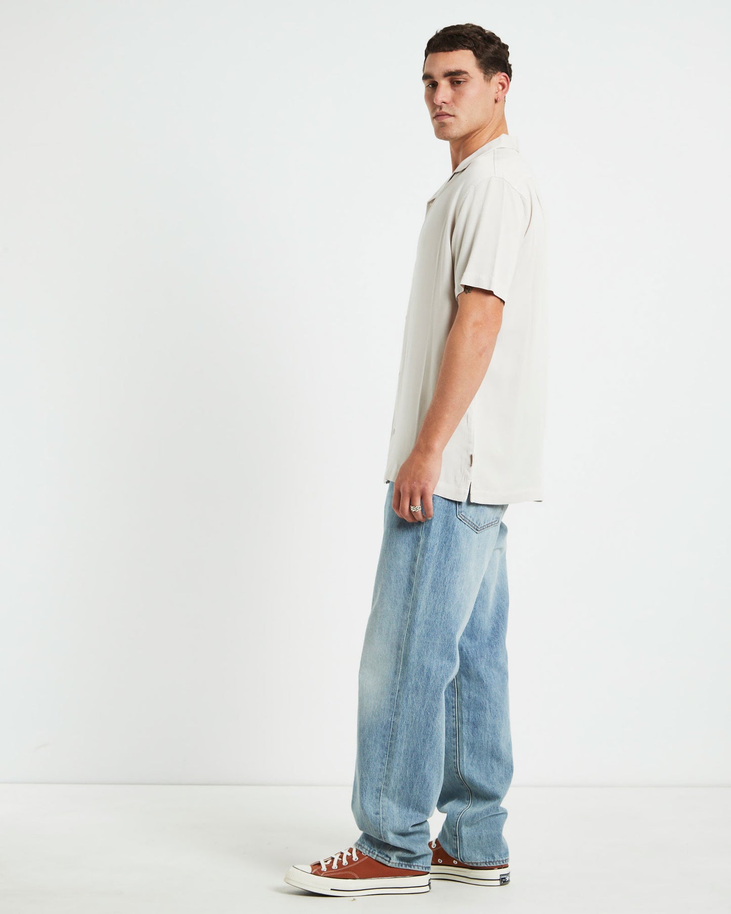 The Reckoner Short Sleeve Shirt Stone