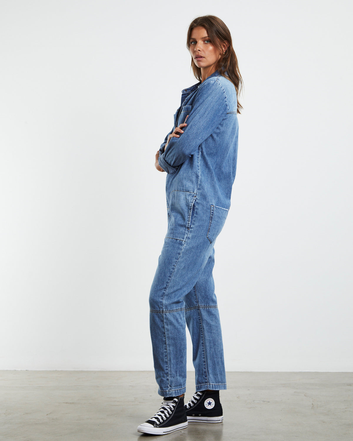 Paradise Utility Jumpsuit Pacifica Blue BLUE