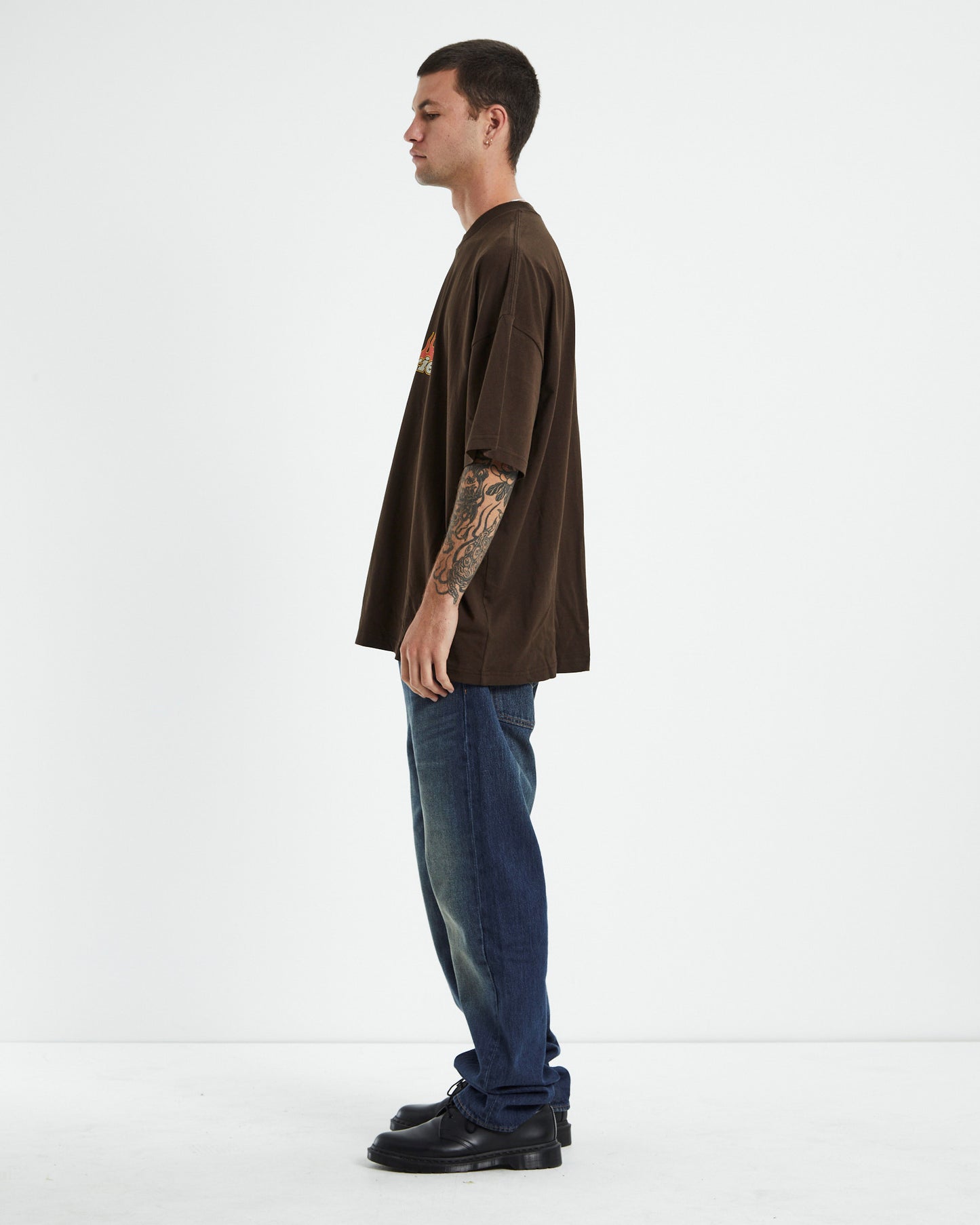 Flames 330 Short Sleeve T-Shirt Brown