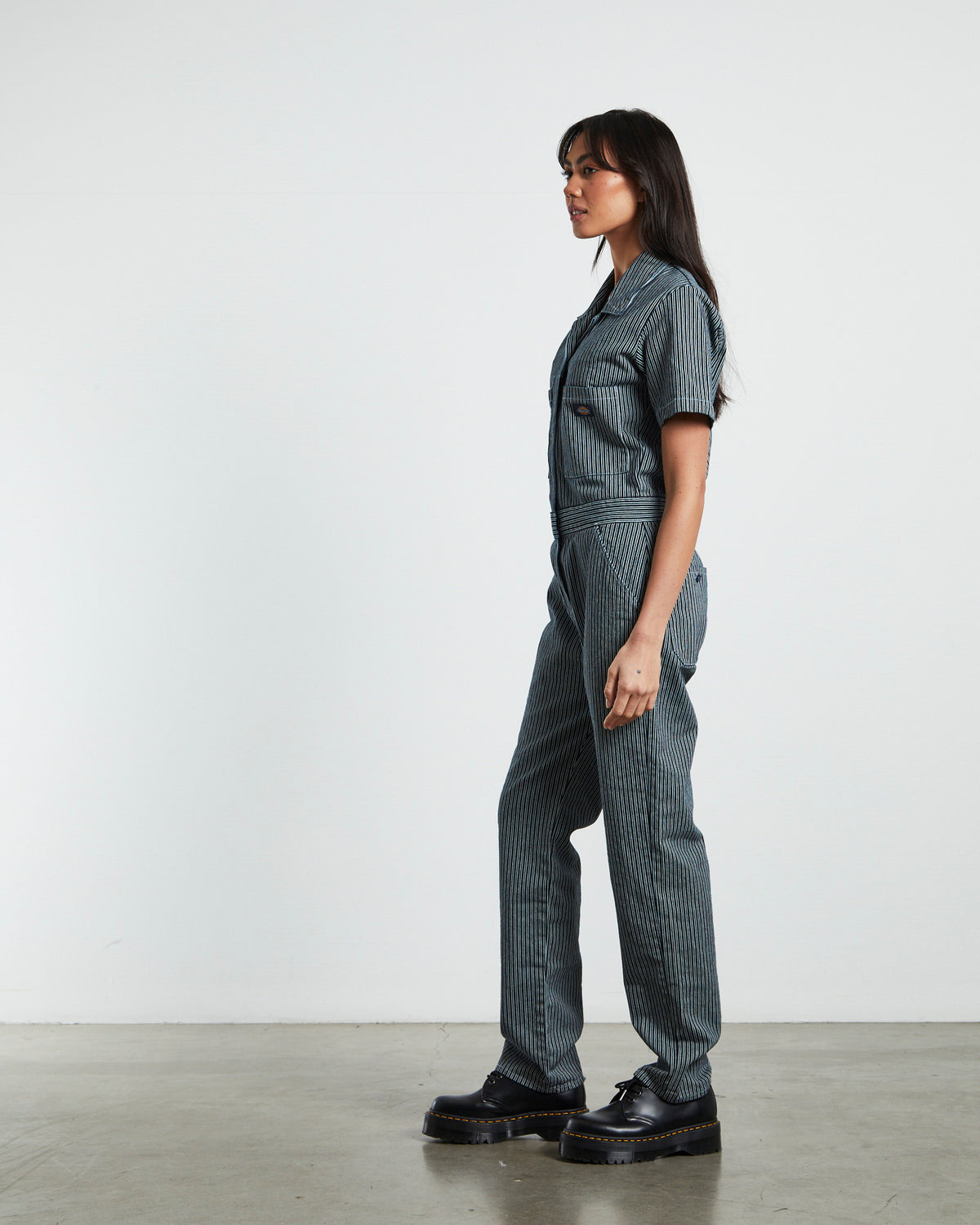 Smithville Denim Jumpsuit Hickory Stripe ASSORTED