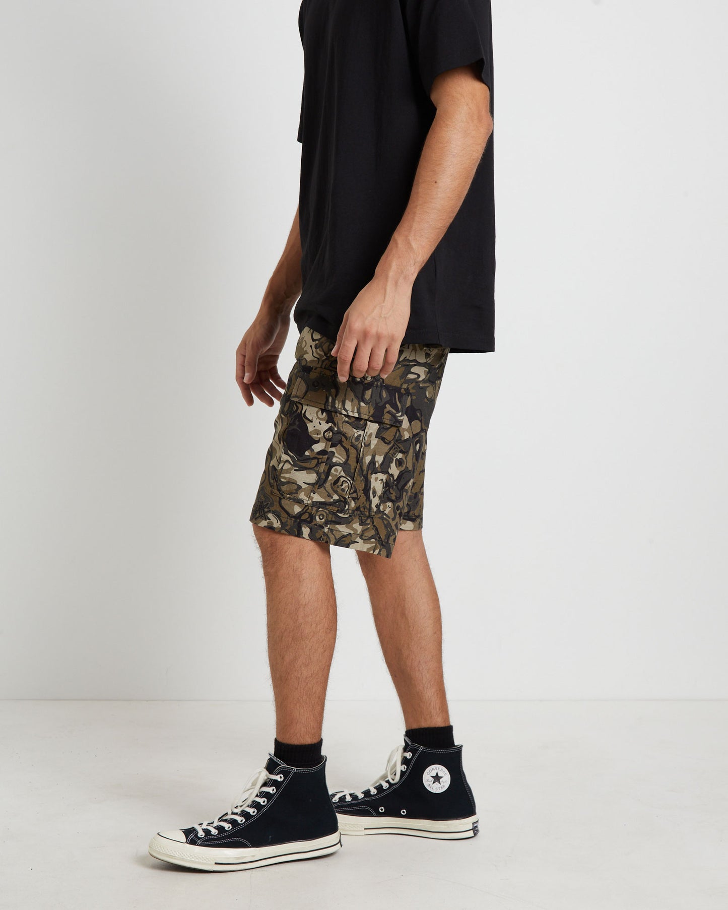 Surplus Cargo Shorts in Camo Print