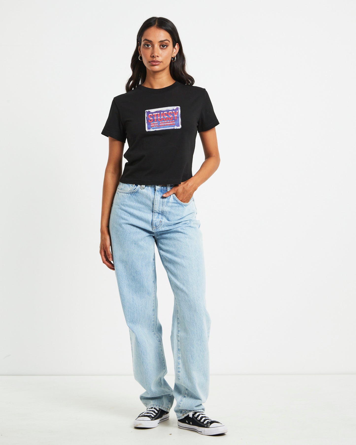 Plates Slim Tee in Black