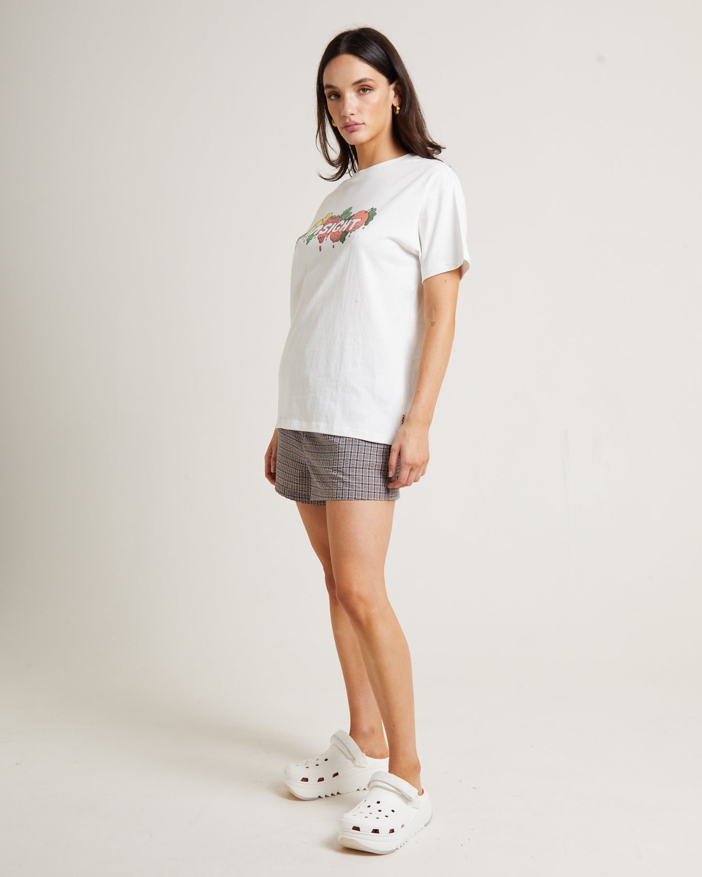 Tutti Frutti Boyfriend T-Shirt in Vintage White