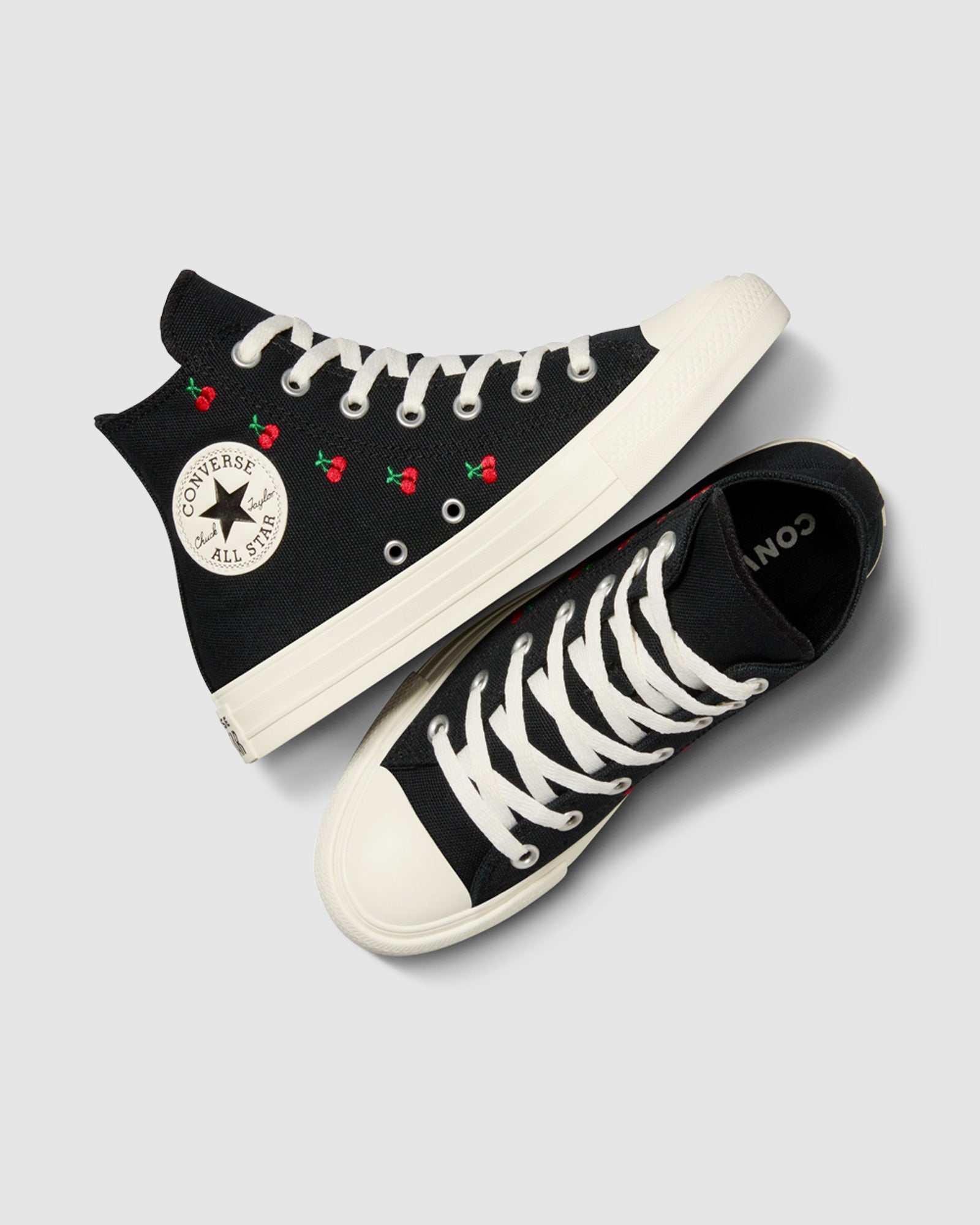 CTAS Hi Top Cherry Canvas Sneakers in Black – General Pants