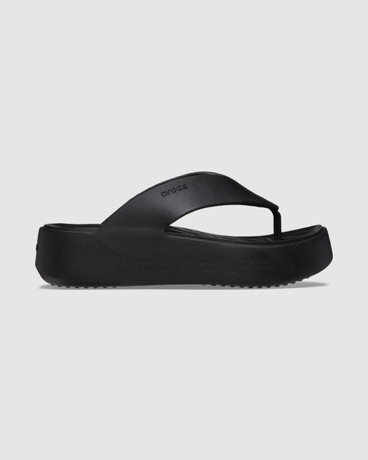 Getaway Platform Flip Flops in Black BLACK